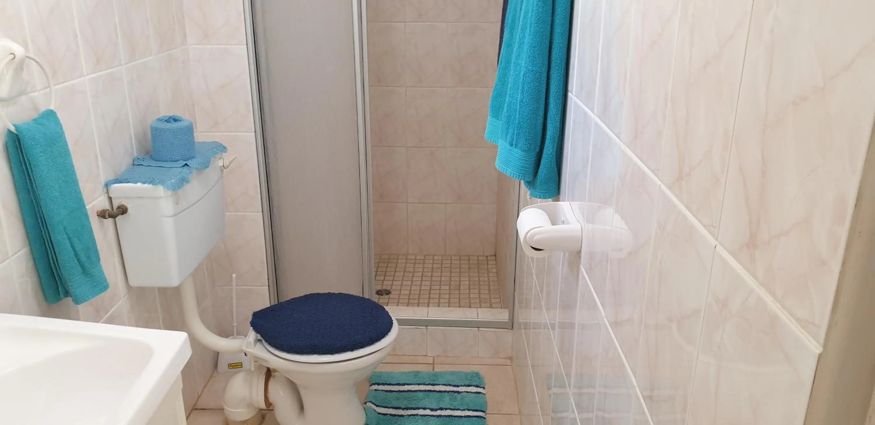 Shower in Stemar Self Catering