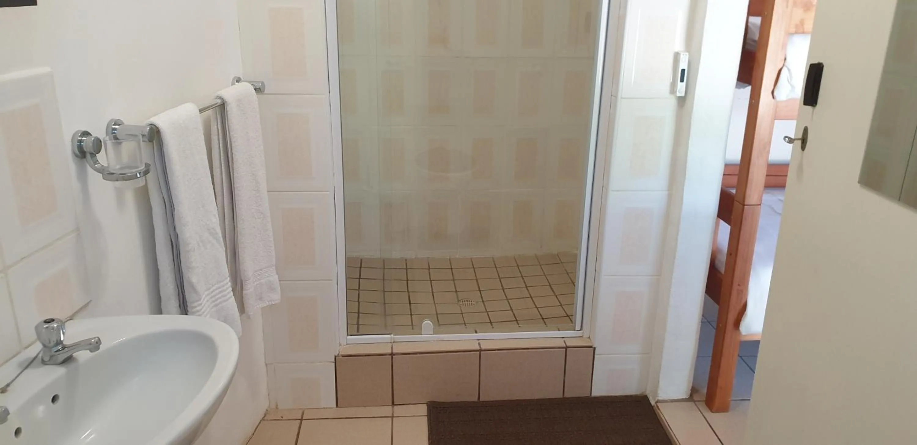 Shower in Stemar Self Catering