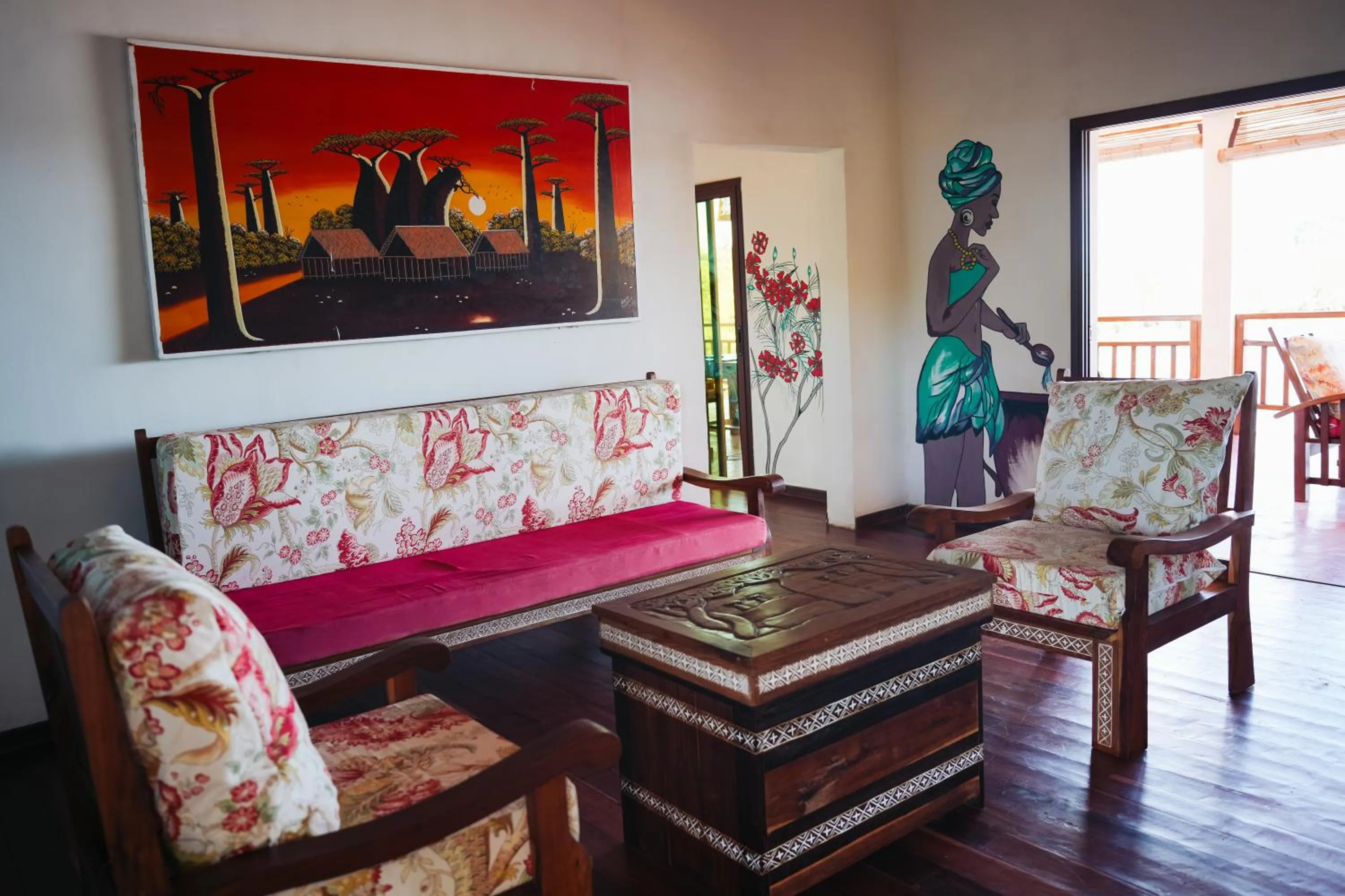 Decorative detail in Emeraude Lodge