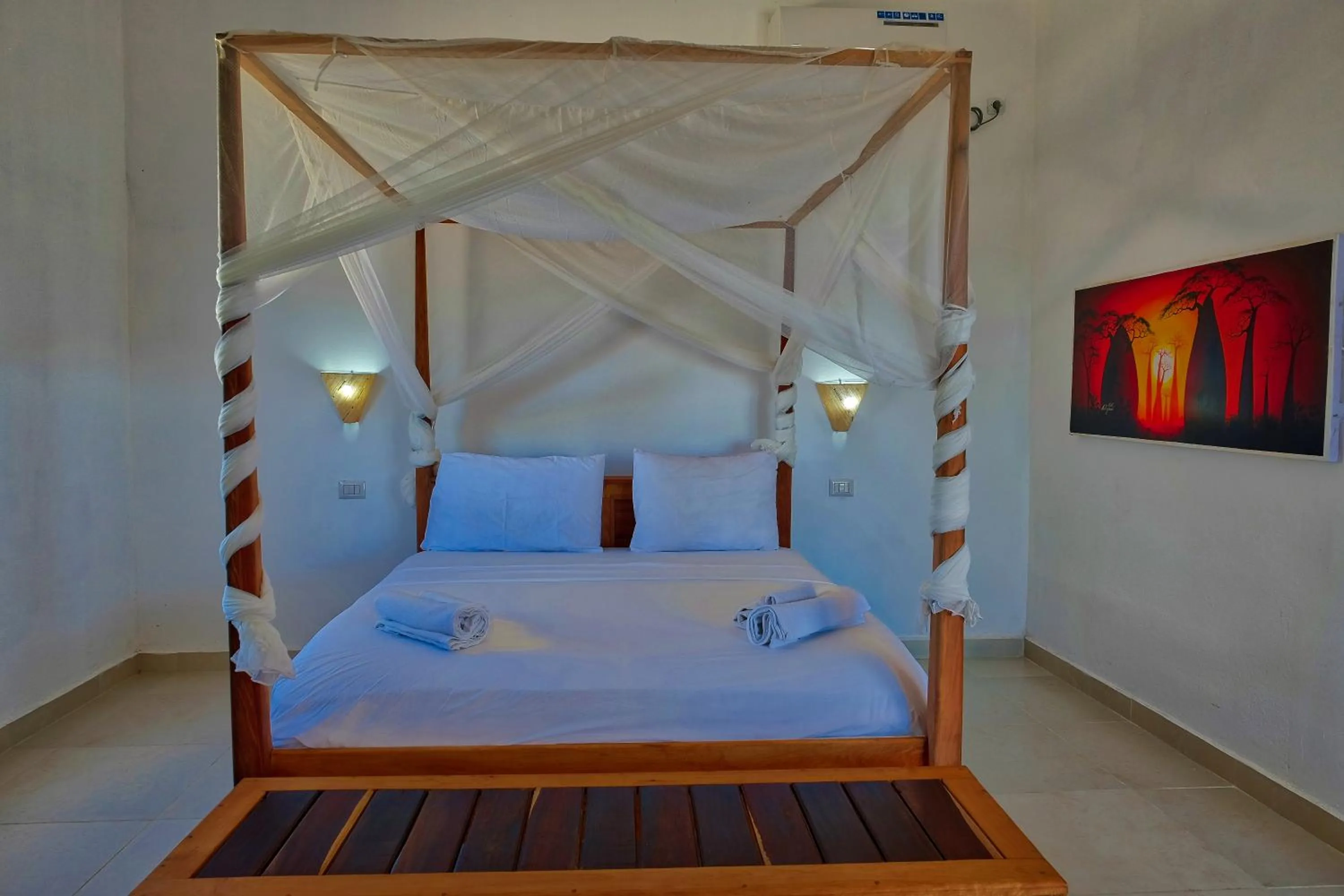 Bedroom, Bed in Emeraude Lodge