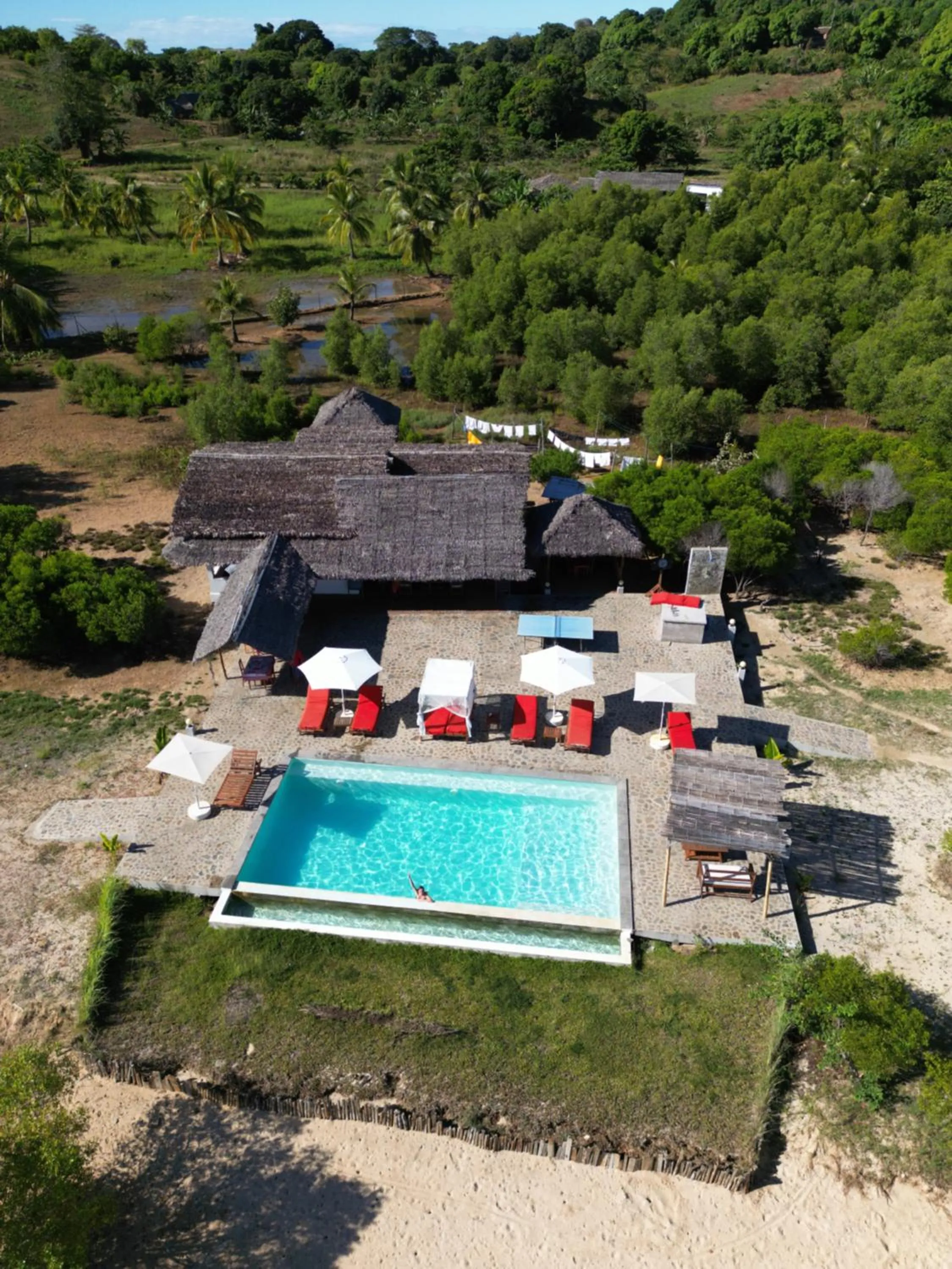 Bird's eye view in Emeraude Lodge