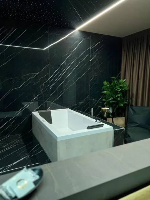 Hot Tub in Hotel Motel Top