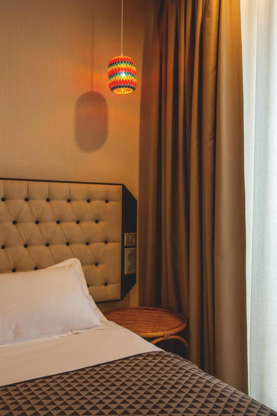 Bed in Hotel La Pietra Restaurant & Spa