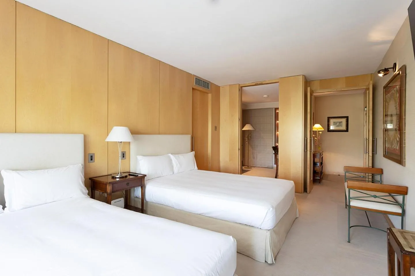 Bed in Suites del Mar Fenals Apartments