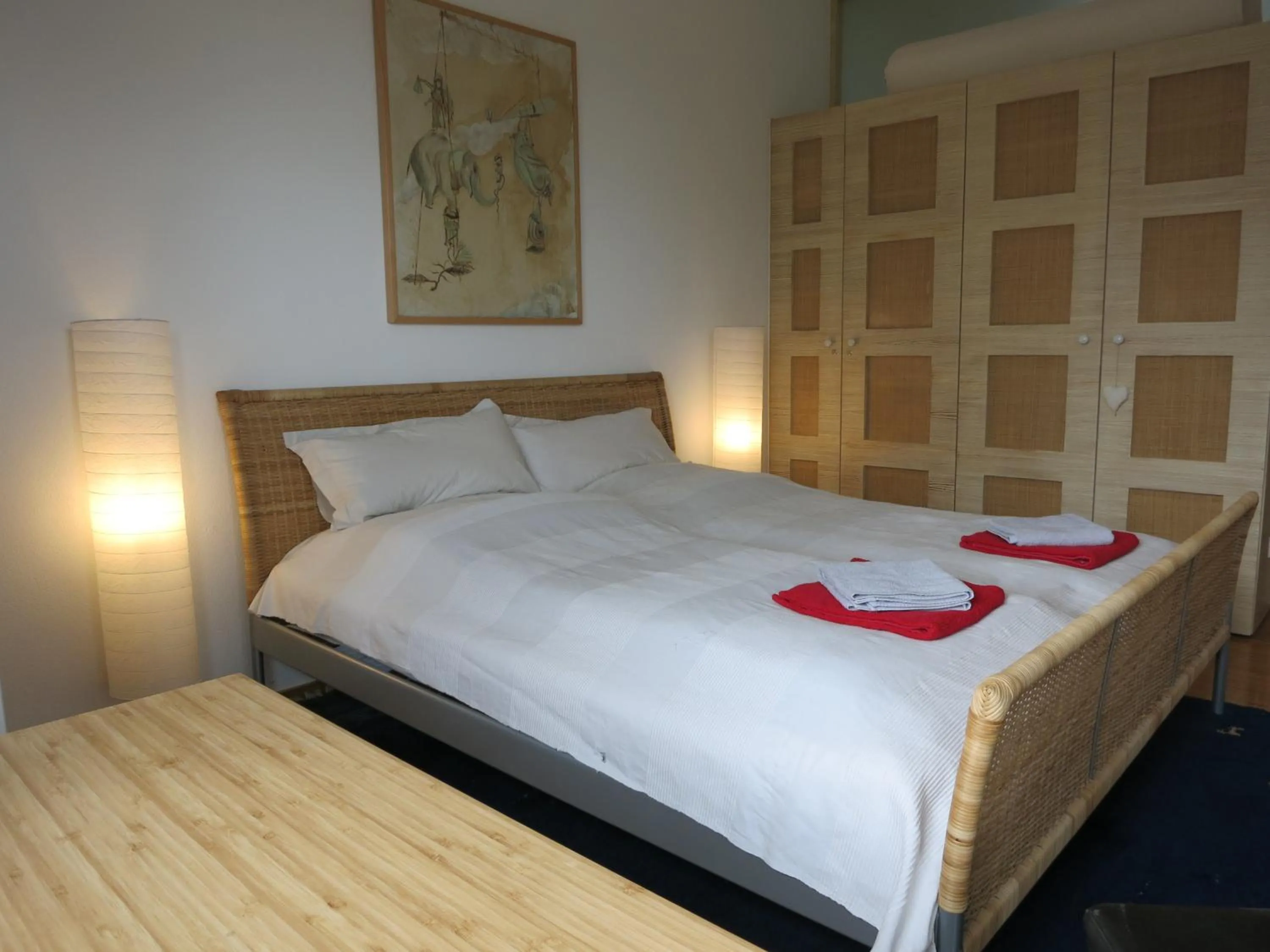 Photo of the whole room, Bed in Rhönhaus mit Kreuzbergblick