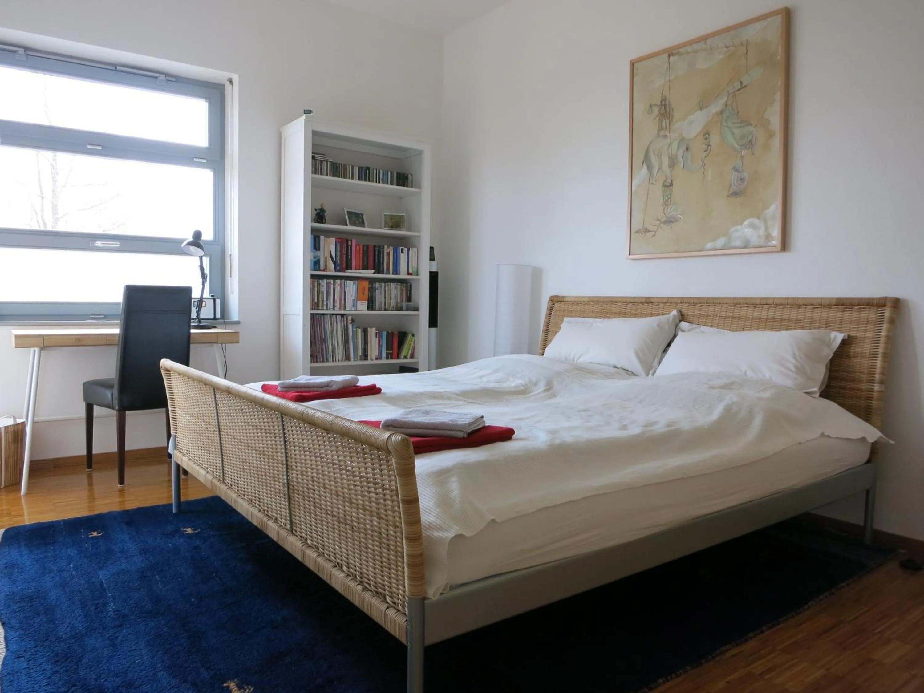 Photo of the whole room, Bed in Rhönhaus mit Kreuzbergblick