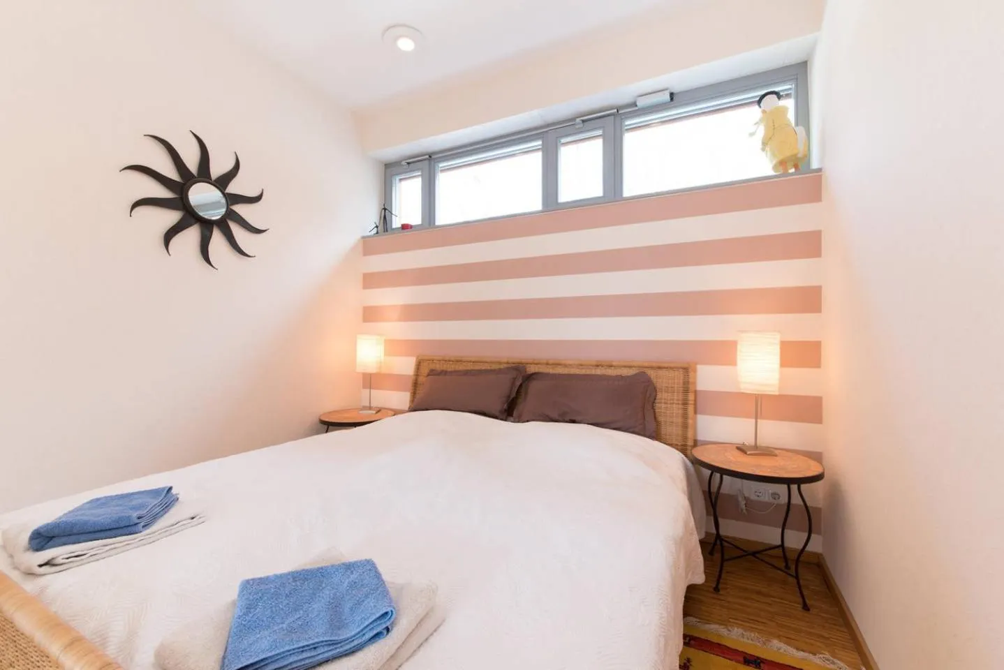 Photo of the whole room, Bed in Rhönhaus mit Kreuzbergblick