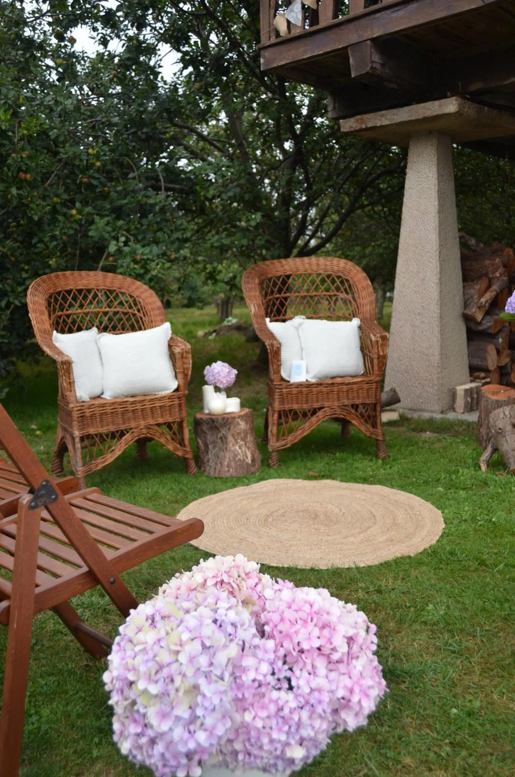 Patio in Hotel Casona De Tresali