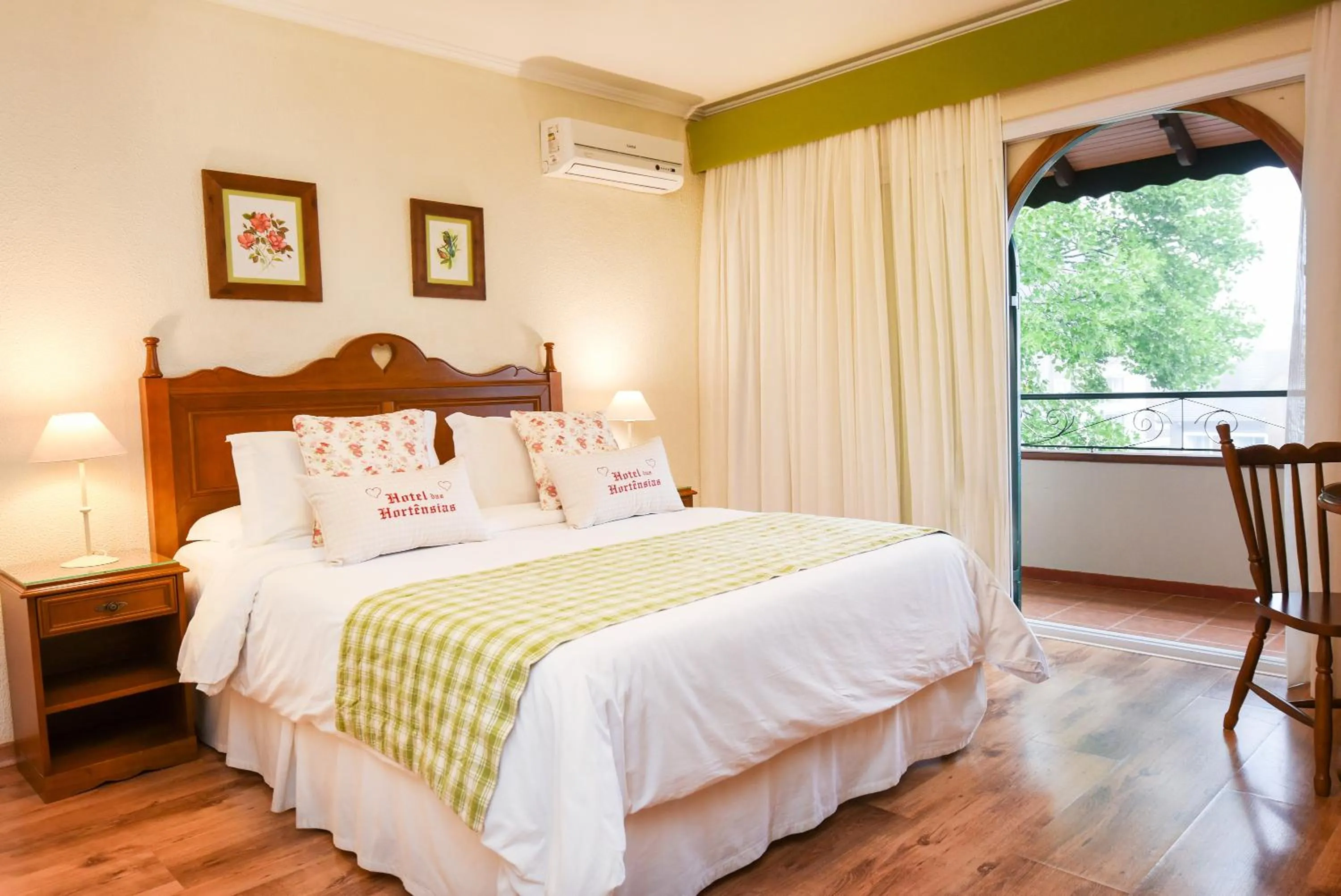 Bed in Hotel das Hortênsias