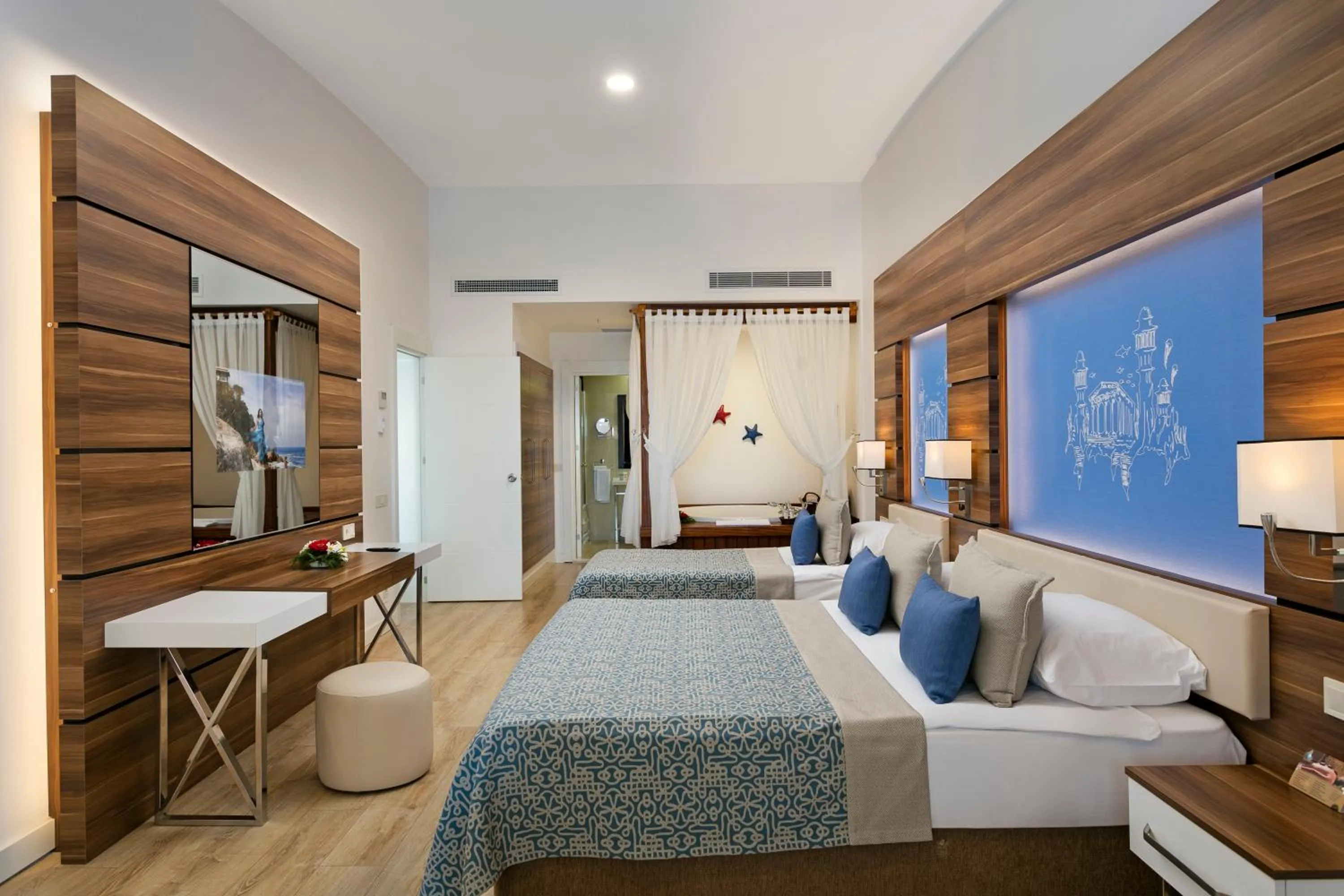 Bed in Limak Atlantis Deluxe Hotel Belek