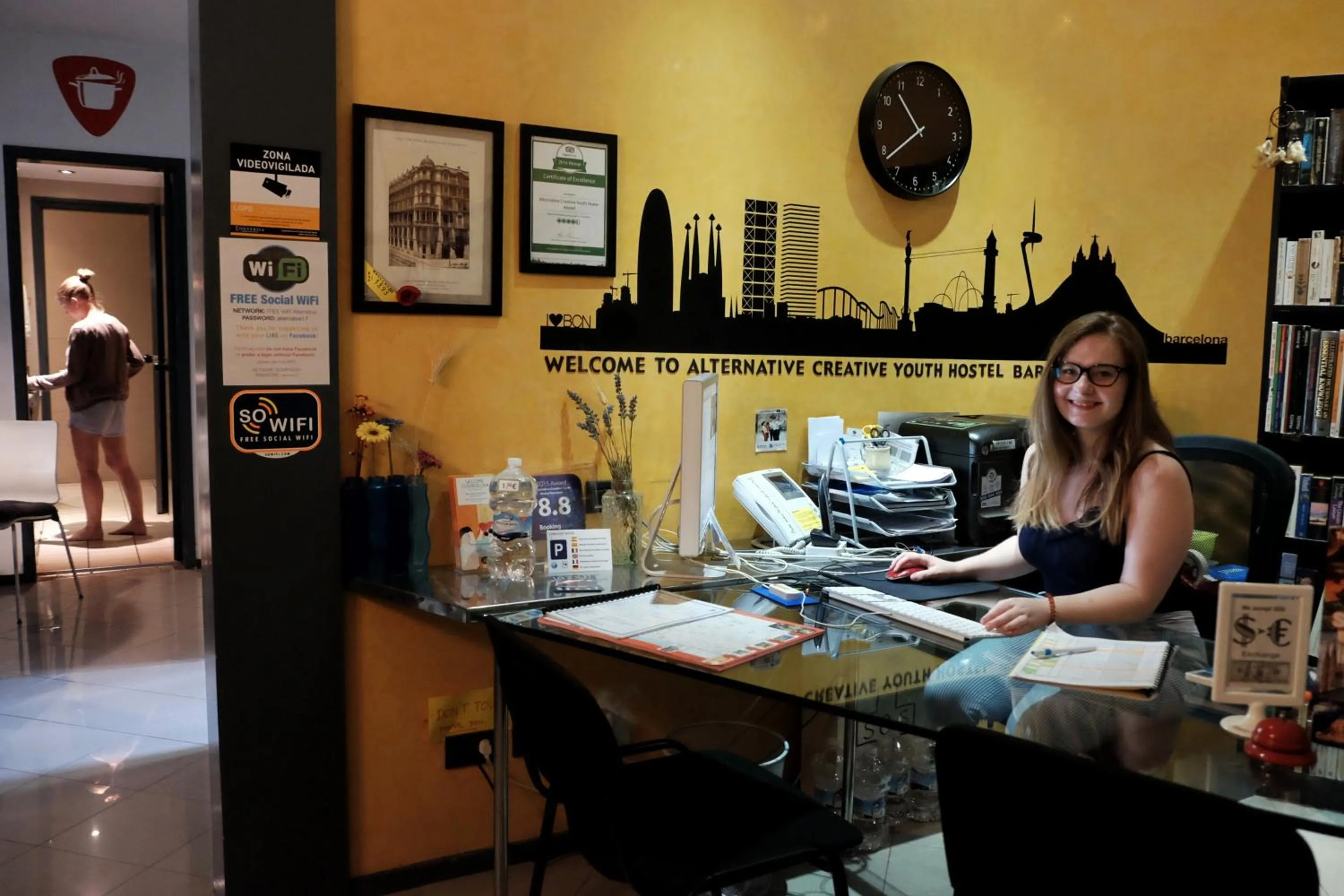 Staff in Alternative Creative Youth Hostel Barcelona