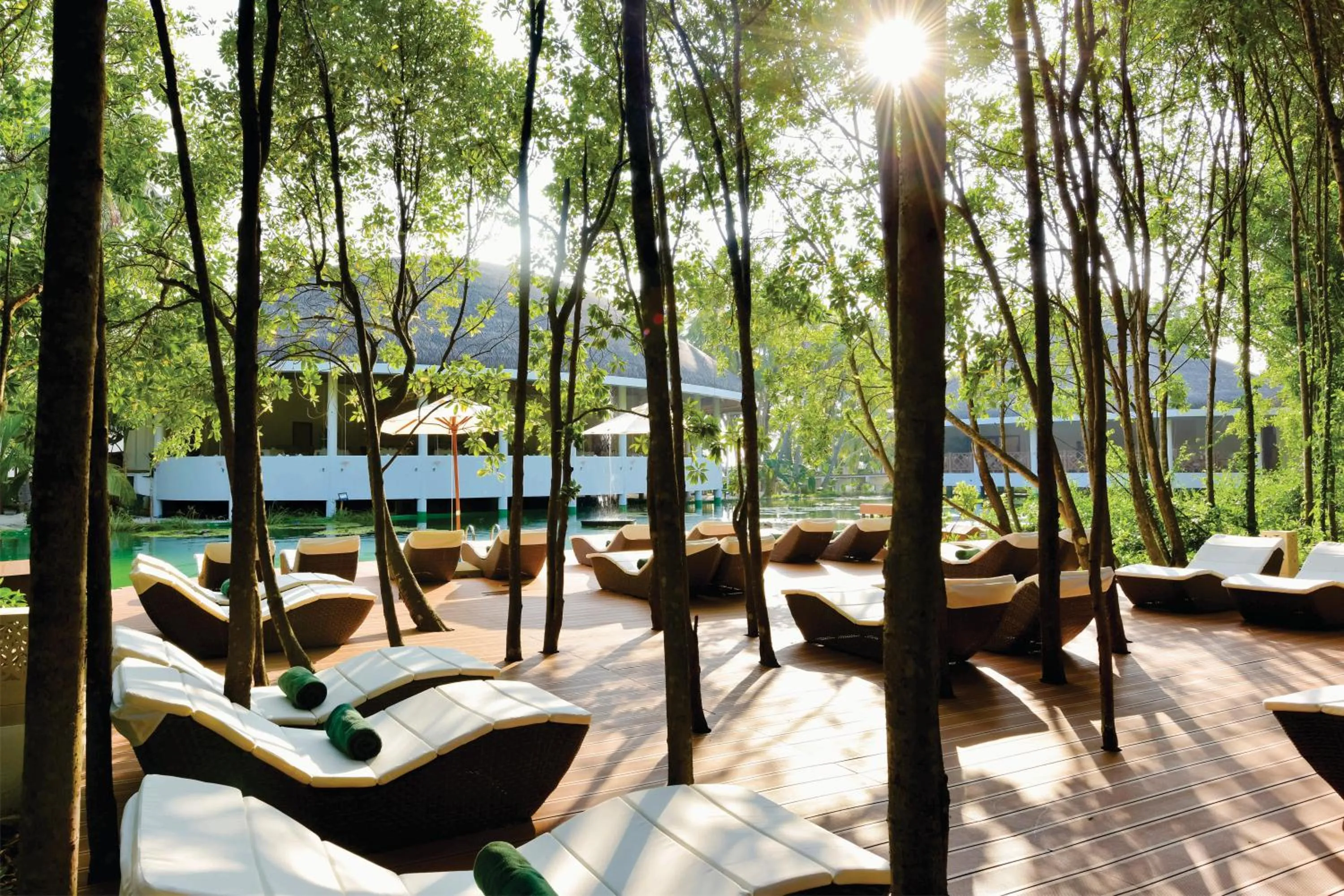 Lake view in Dreamland Maldives Resort