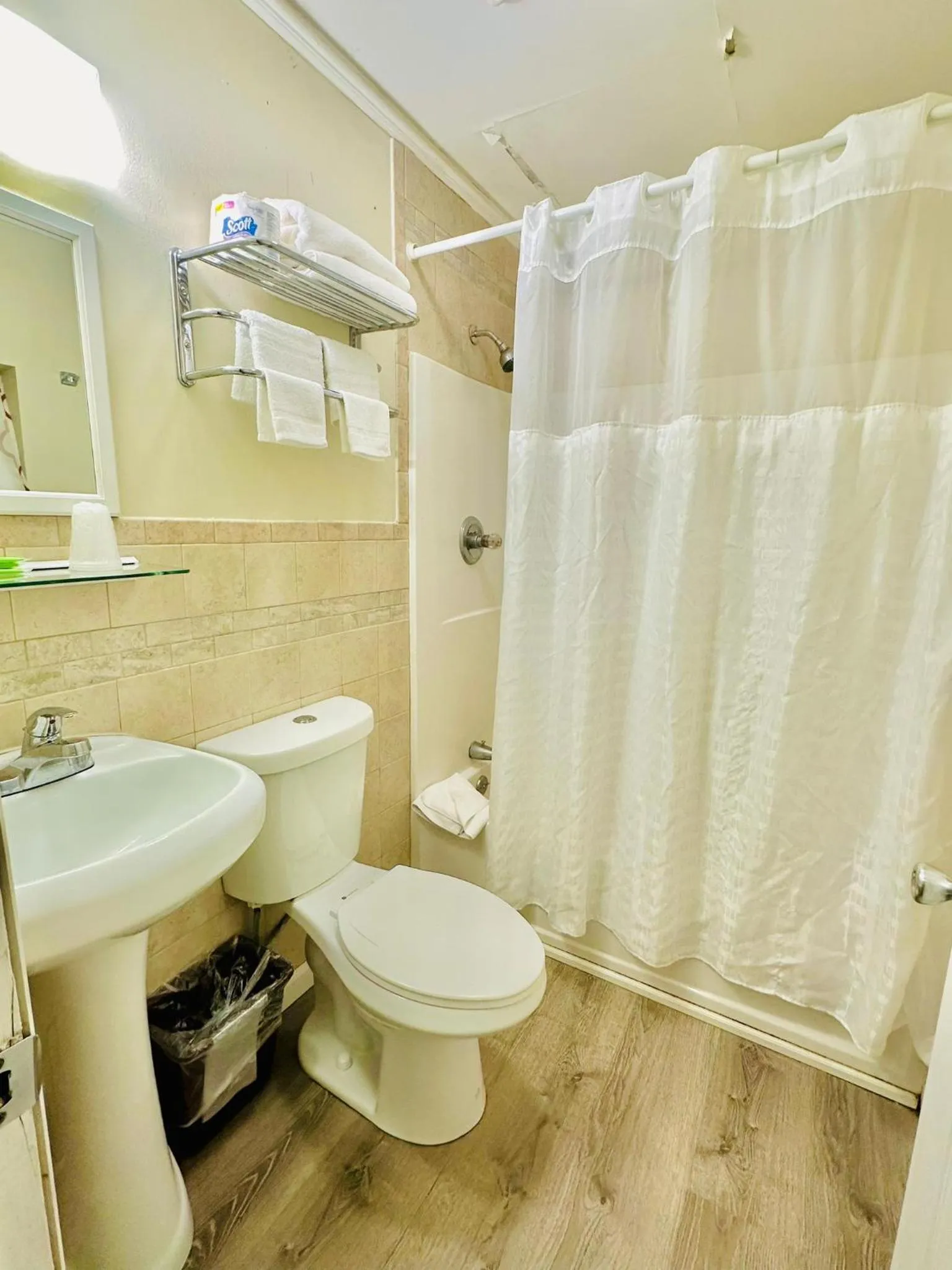 Shower in Hampton Motor Inn