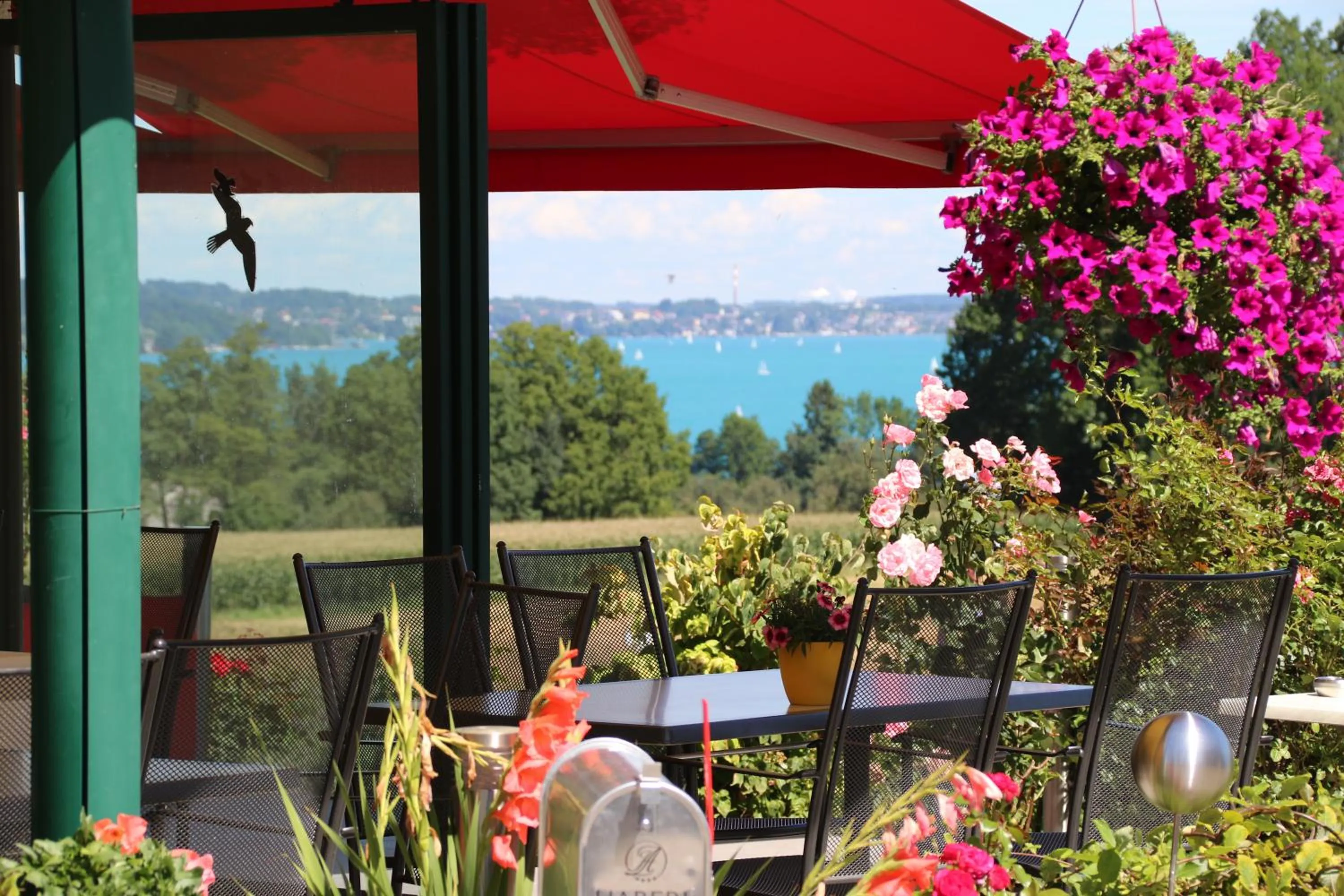 Balcony/Terrace in Hotel Haberl - Attersee