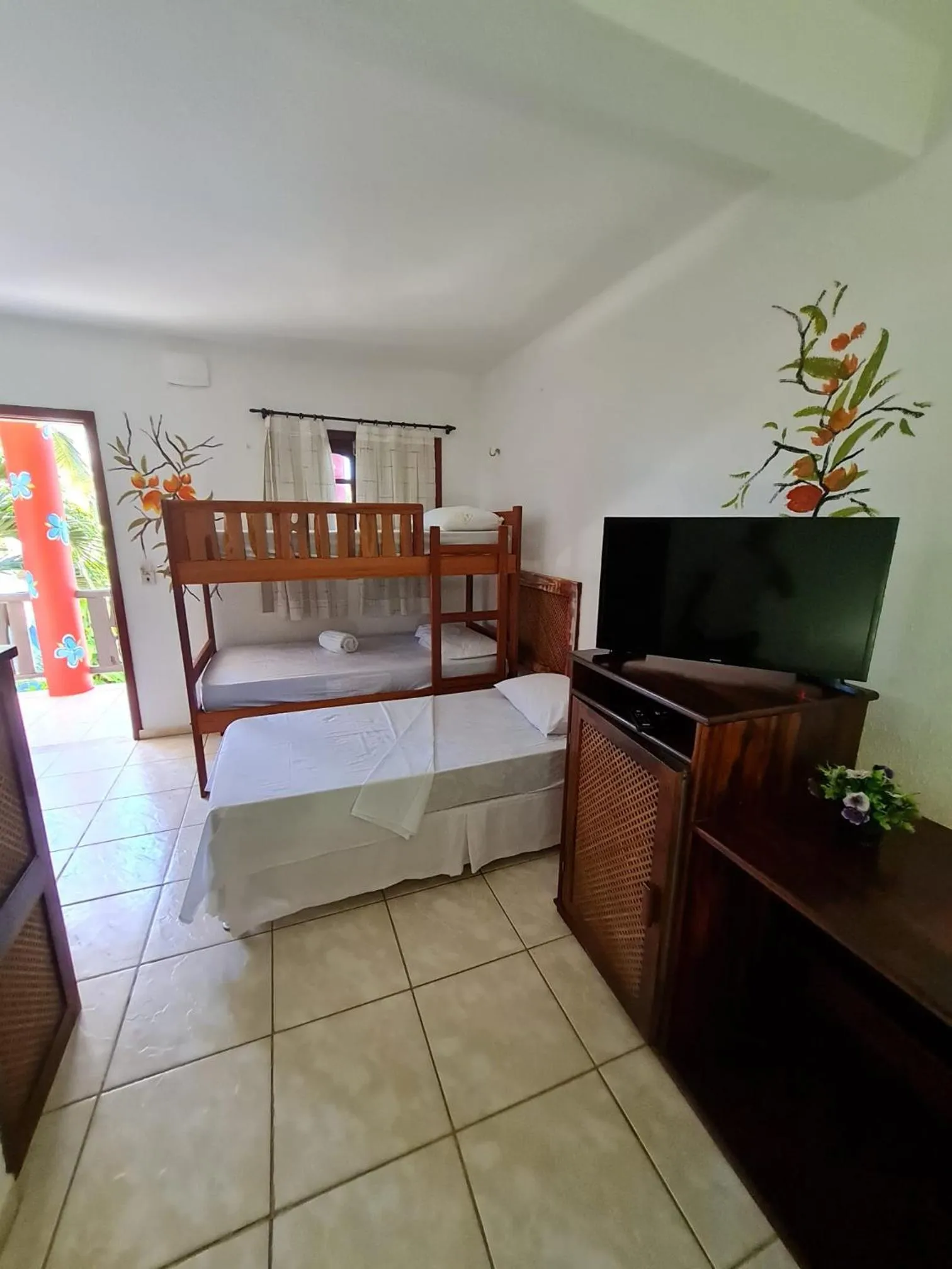 Communal lounge/ TV room, Bed in Hotel de Charme Castelinho