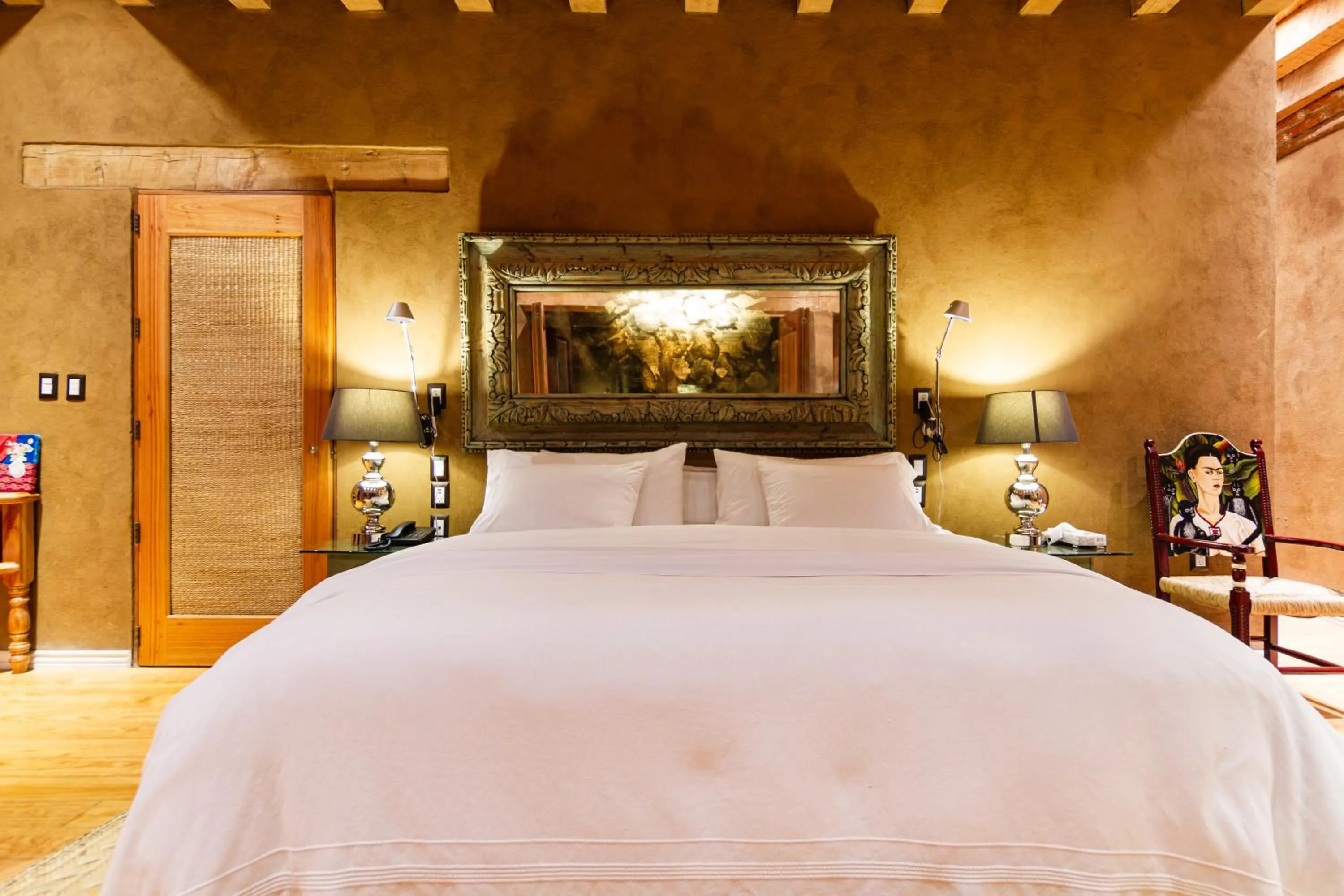 Bed in Hacienda Ucazanaztacua