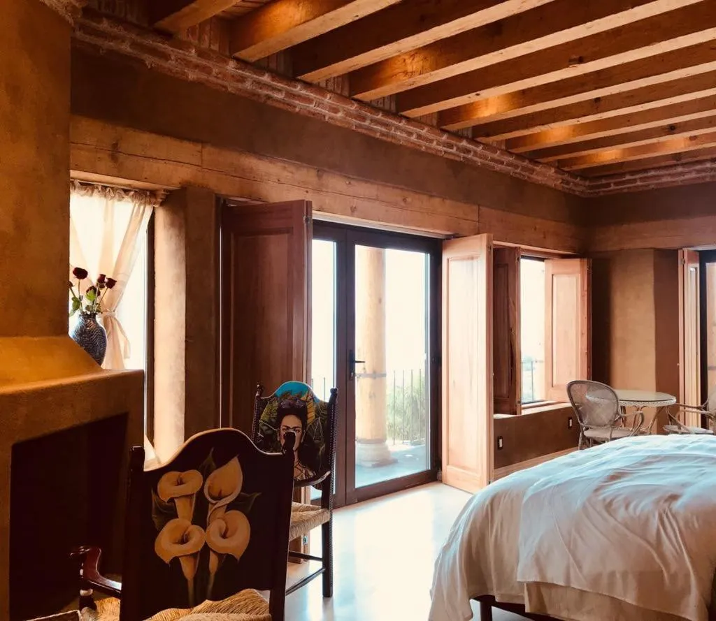 Bedroom, Bed in Hacienda Ucazanaztacua