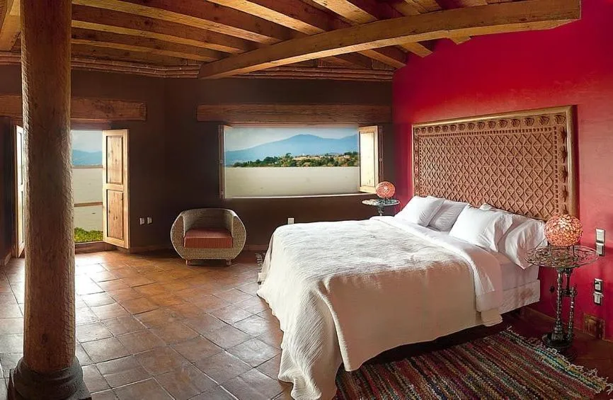 Bed in Hacienda Ucazanaztacua