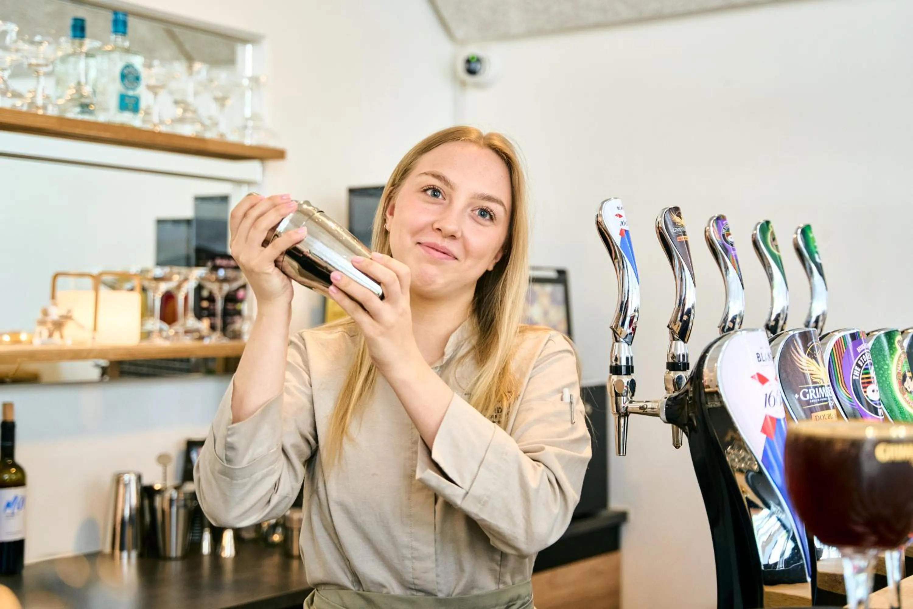 Lounge or bar in Hotel Hvide Klit