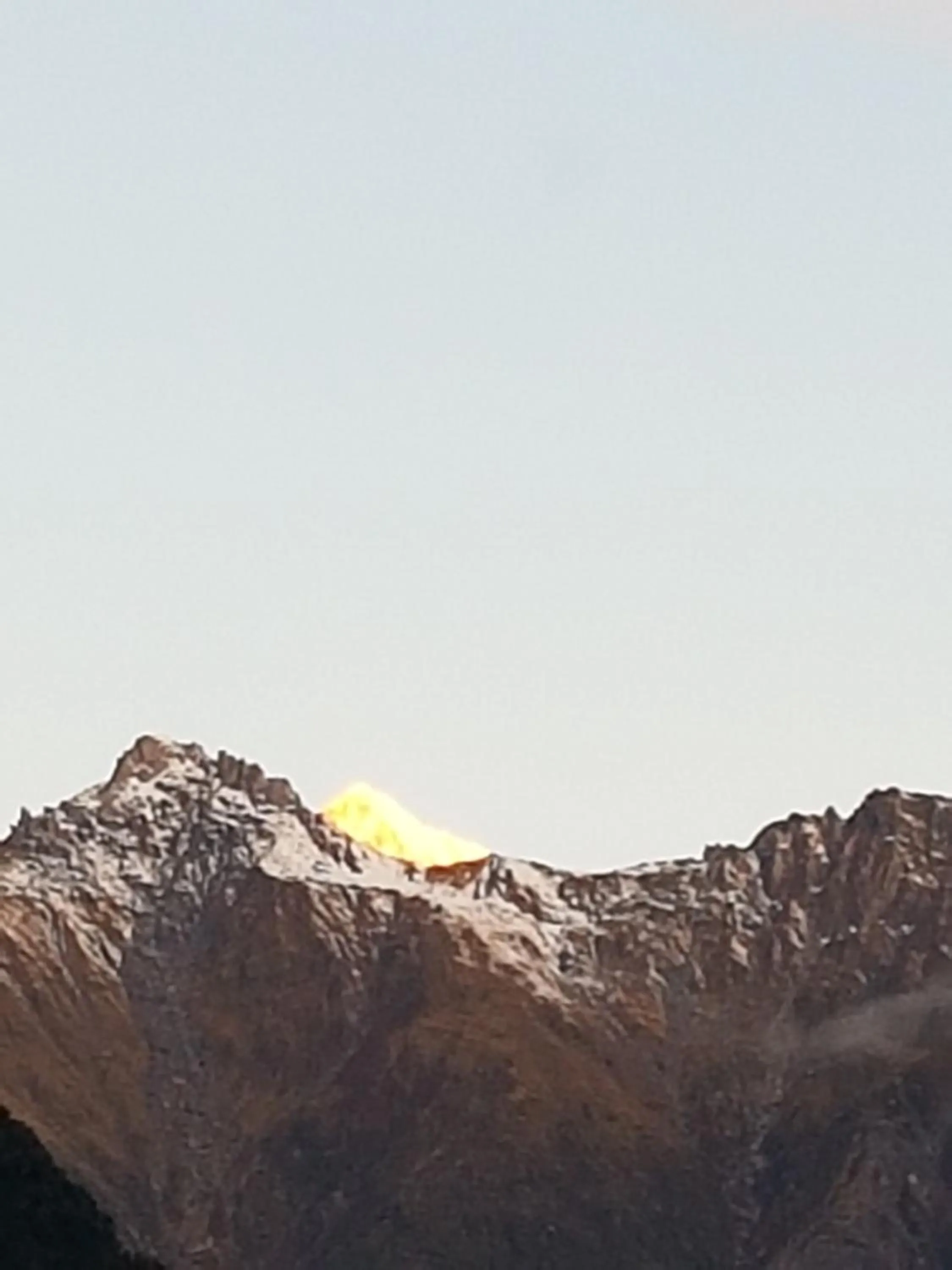 Mountain view in Lake Matheson Motel