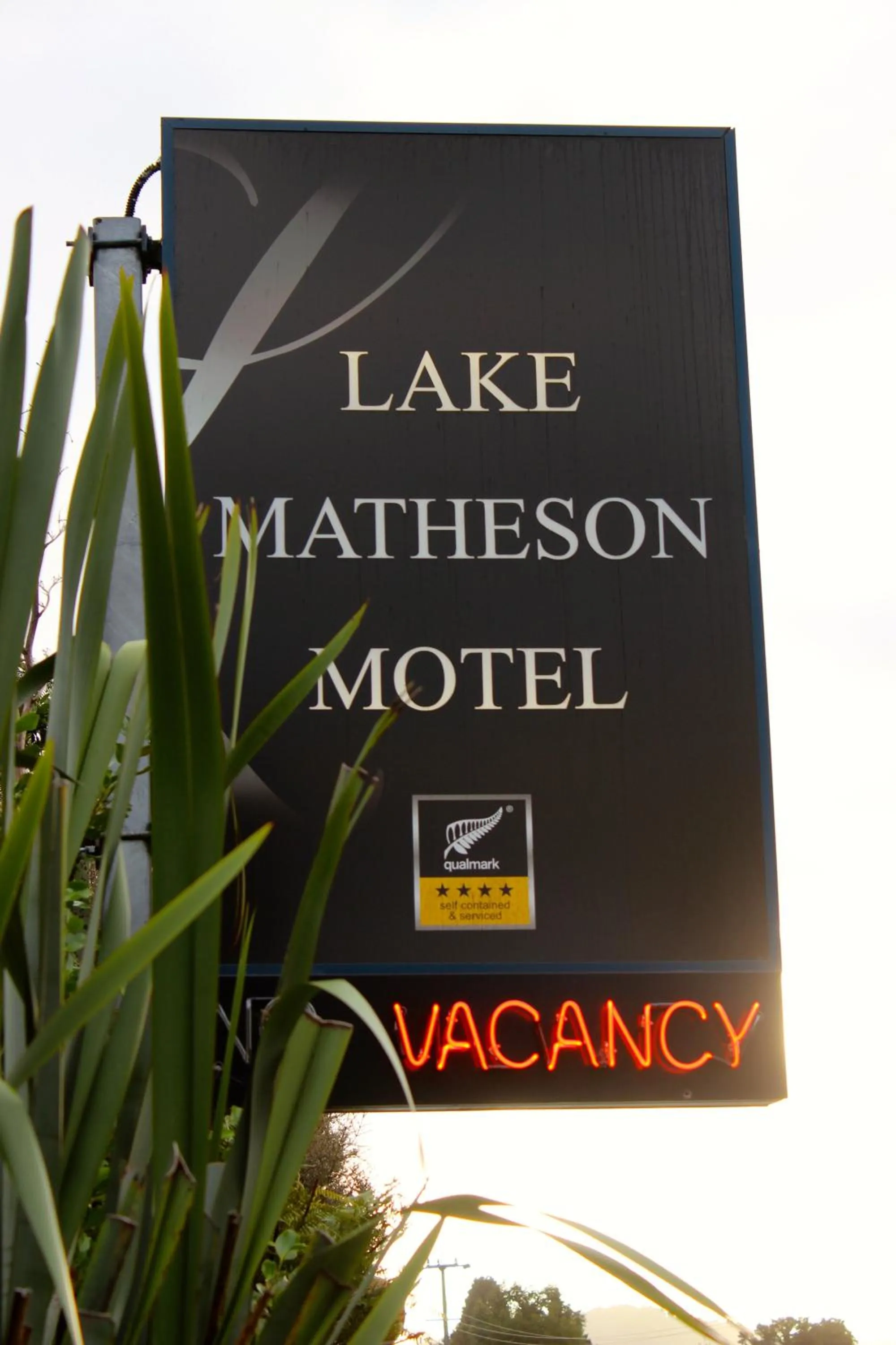 Property logo or sign in Lake Matheson Motel