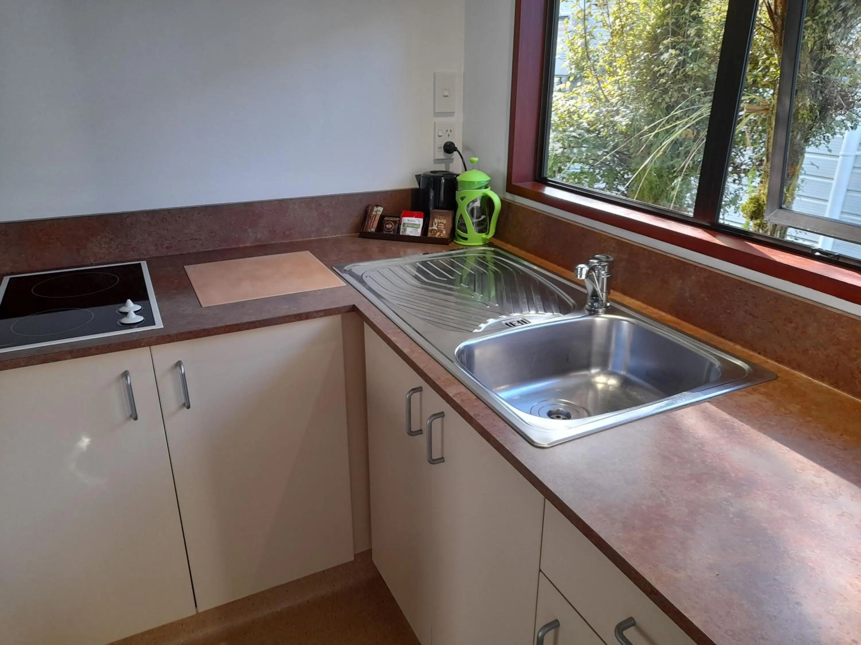 Kitchen or kitchenette in Lake Matheson Motel