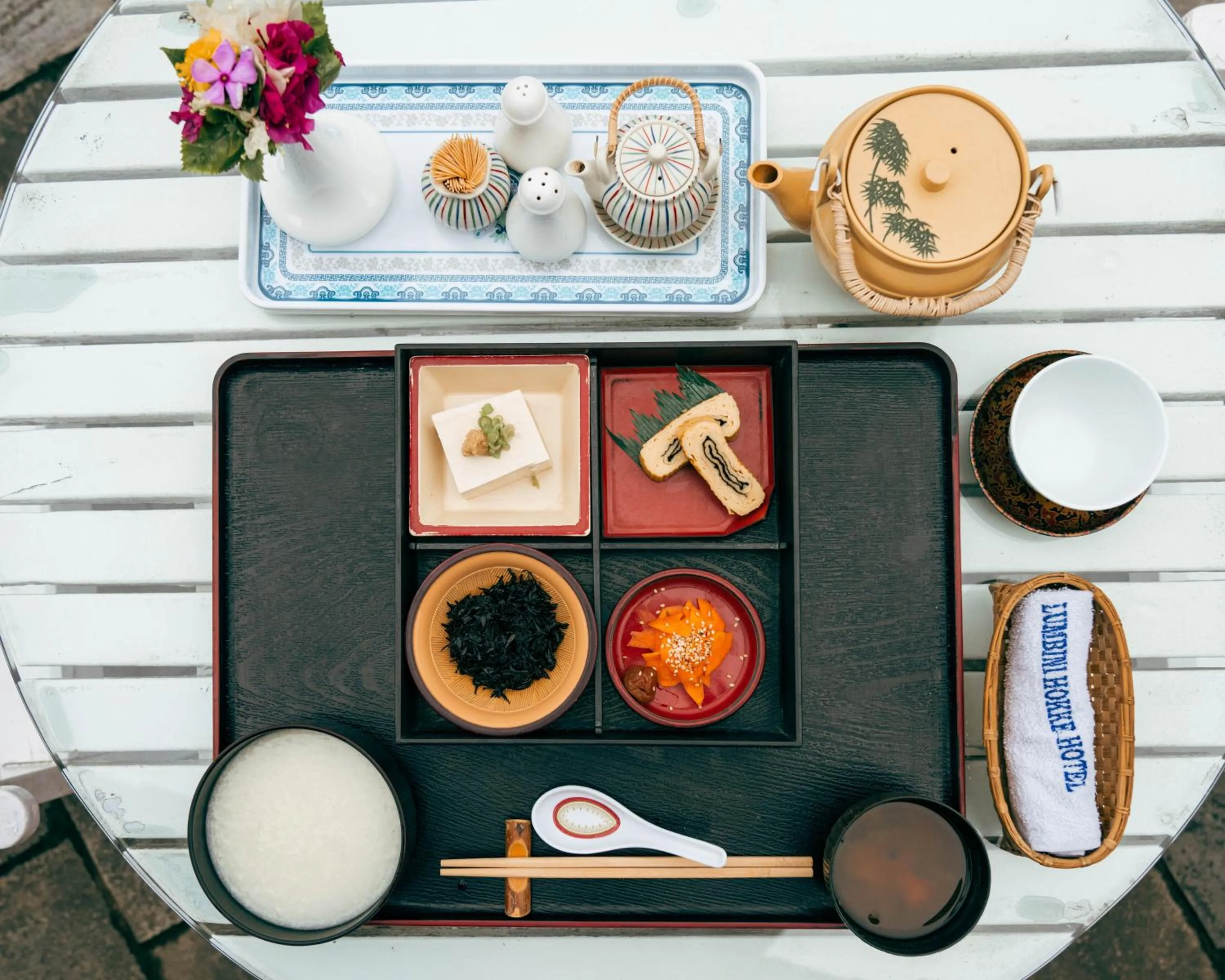 Asian breakfast in Hokke Lumbini