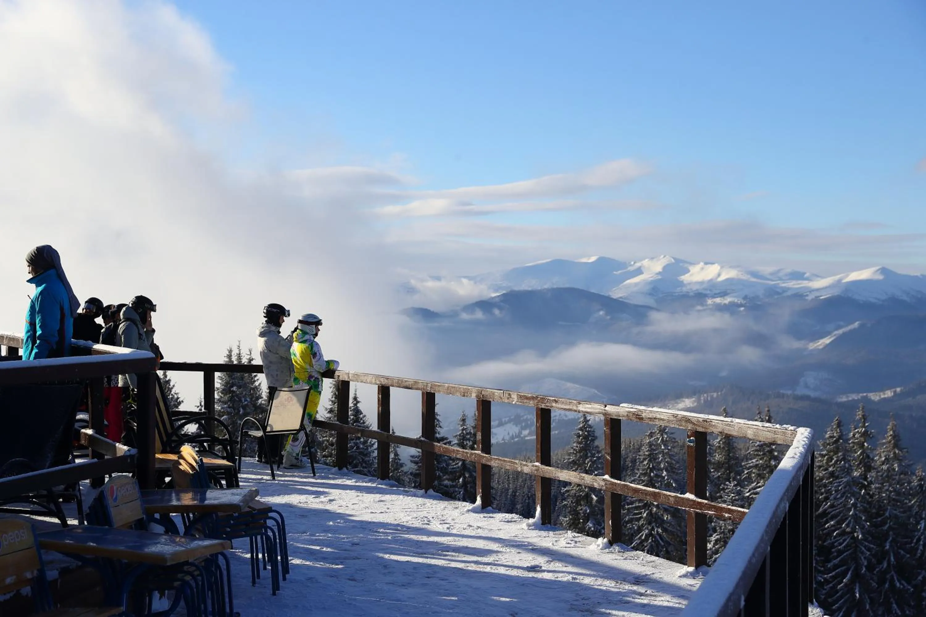People in Bukovel Hotel