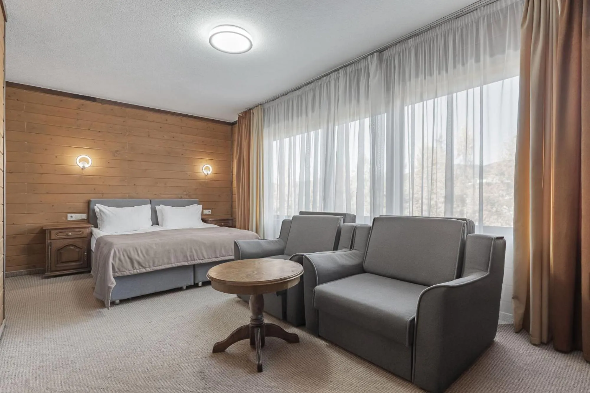 Bed in Bukovel Hotel