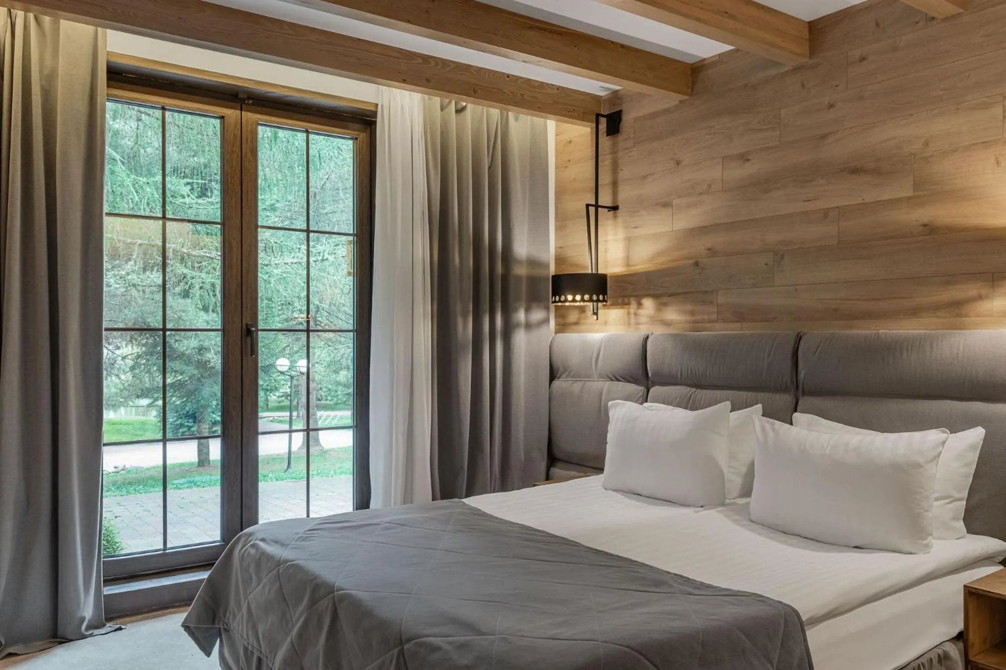 Bed in Bukovel Hotel