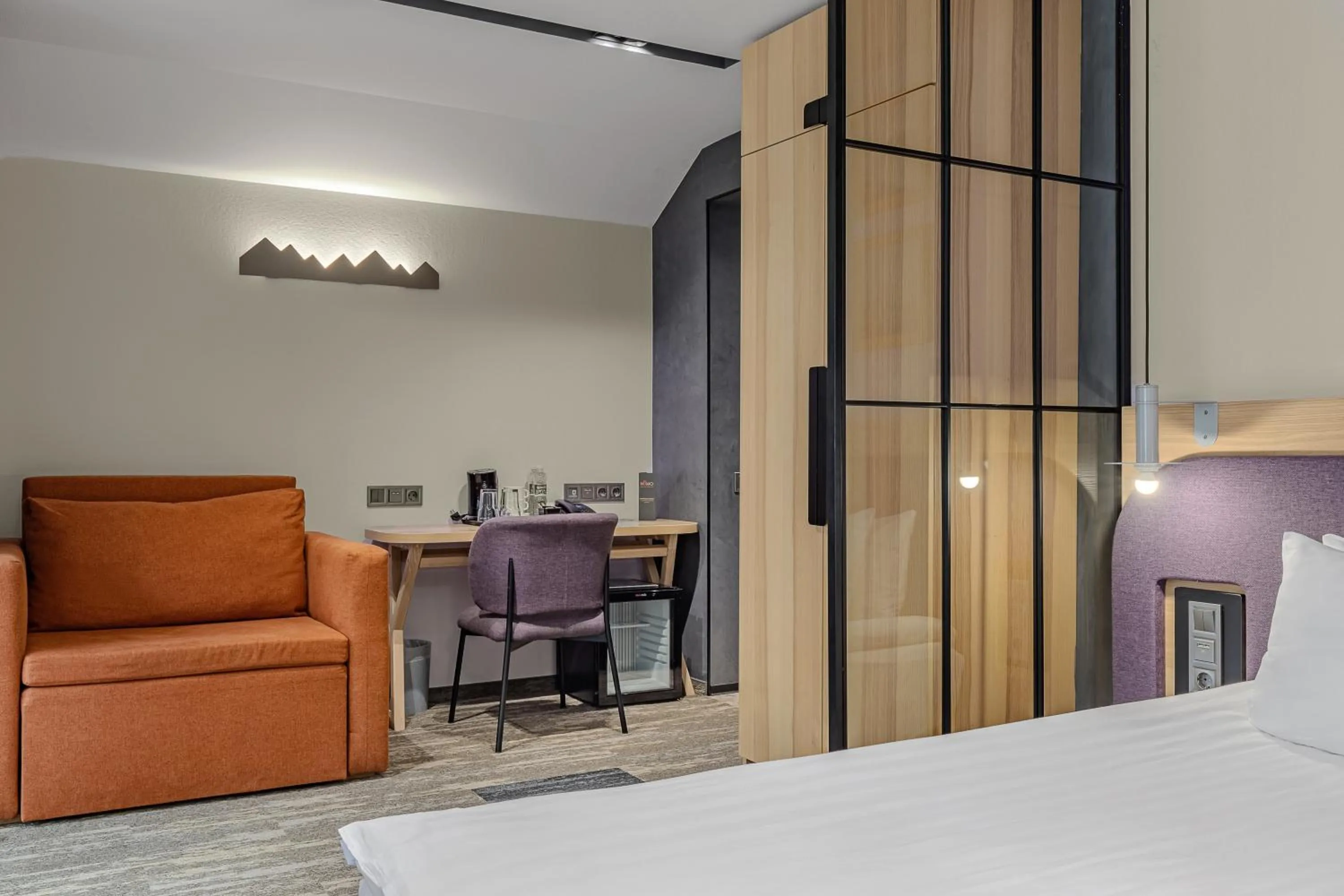 Bed in Bukovel Hotel