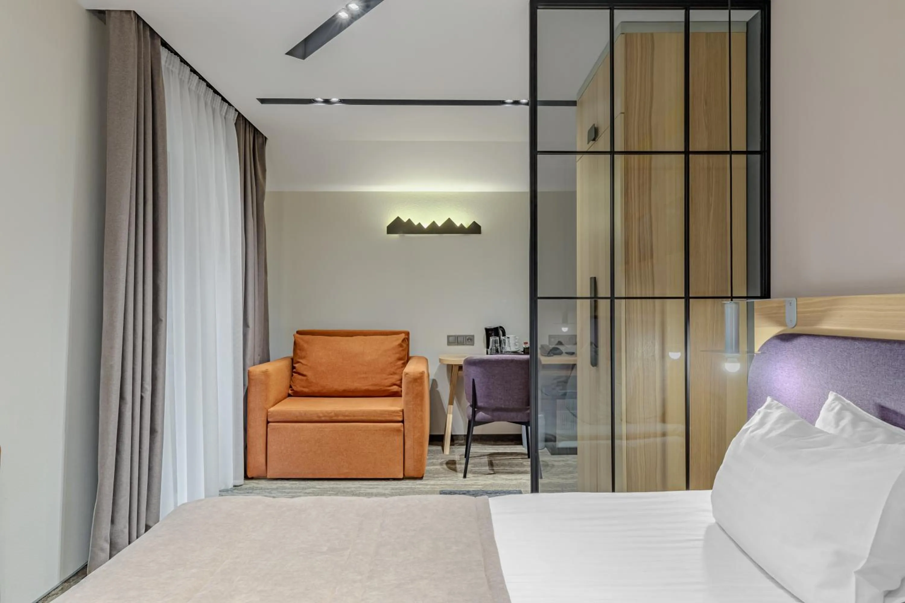 Bed in Bukovel Hotel