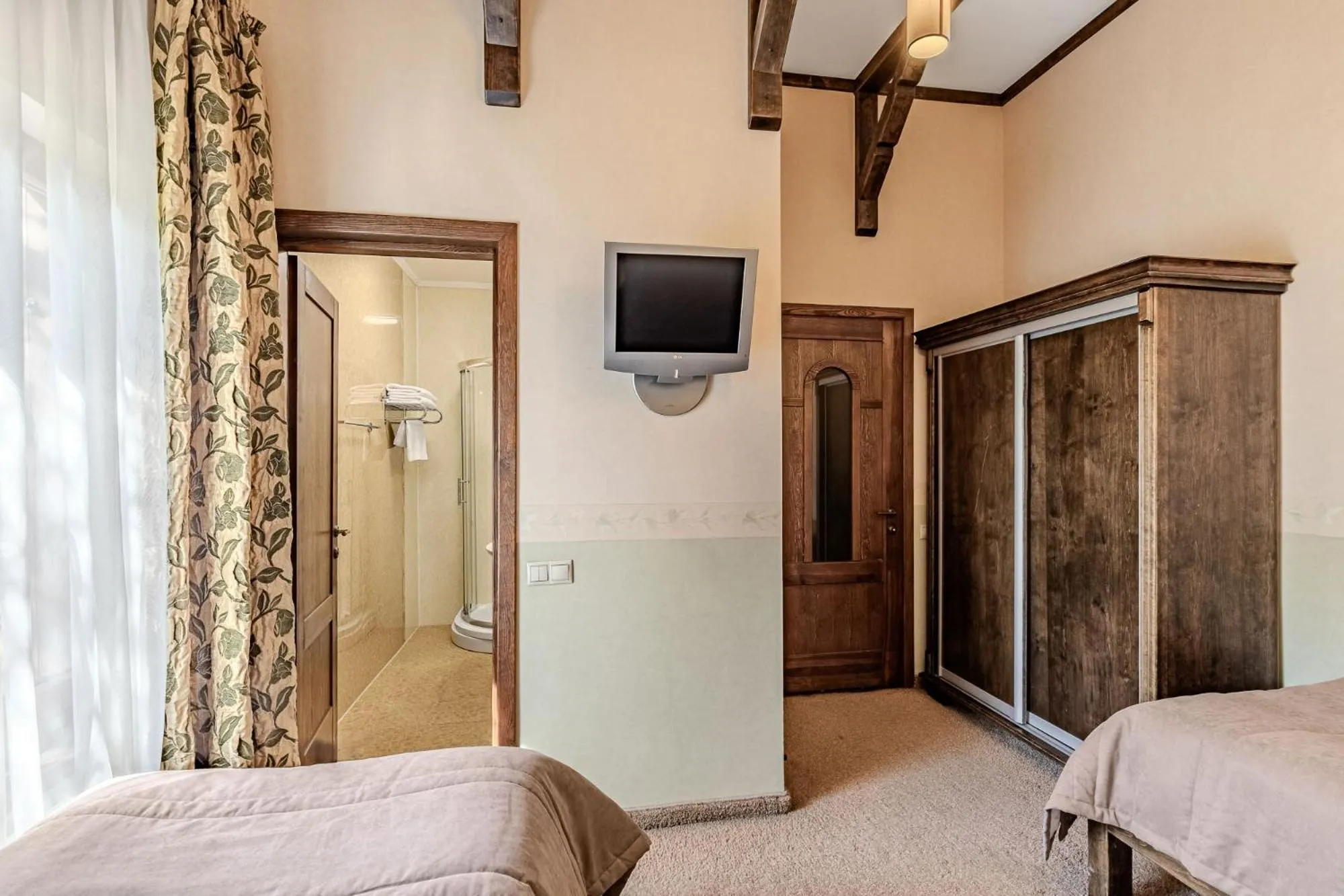 Bed in Bukovel Hotel