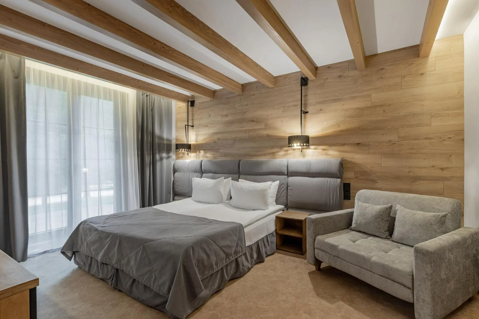 Bed in Bukovel Hotel