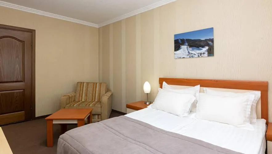 Bed in Bukovel Hotel