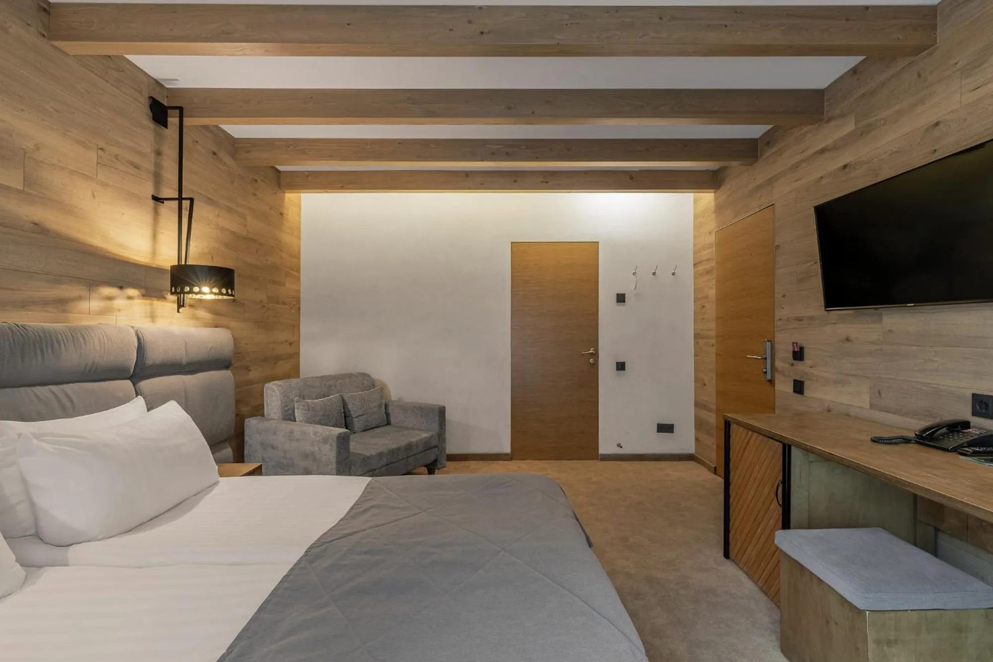 Bed in Bukovel Hotel