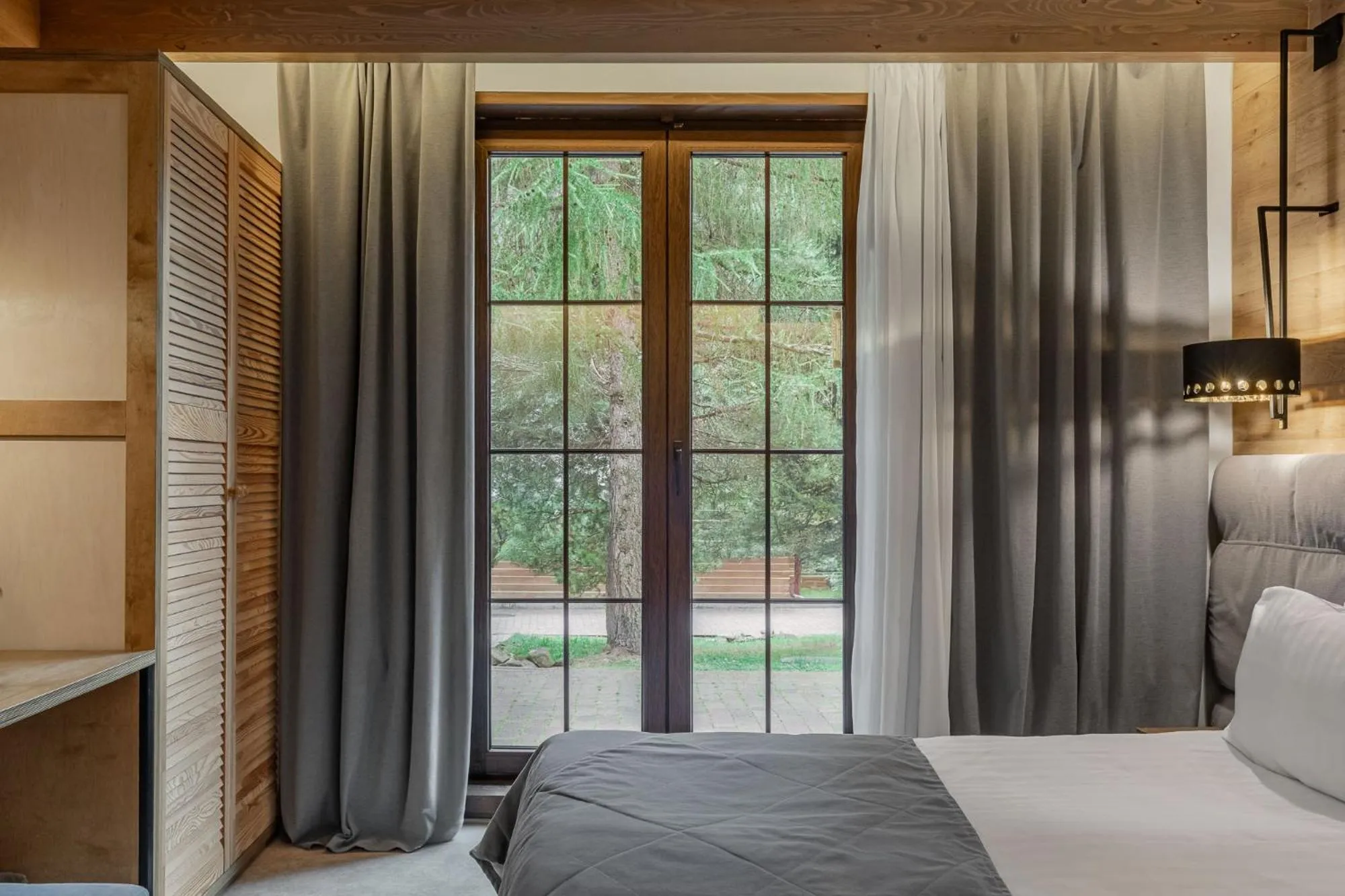 Bed in Bukovel Hotel