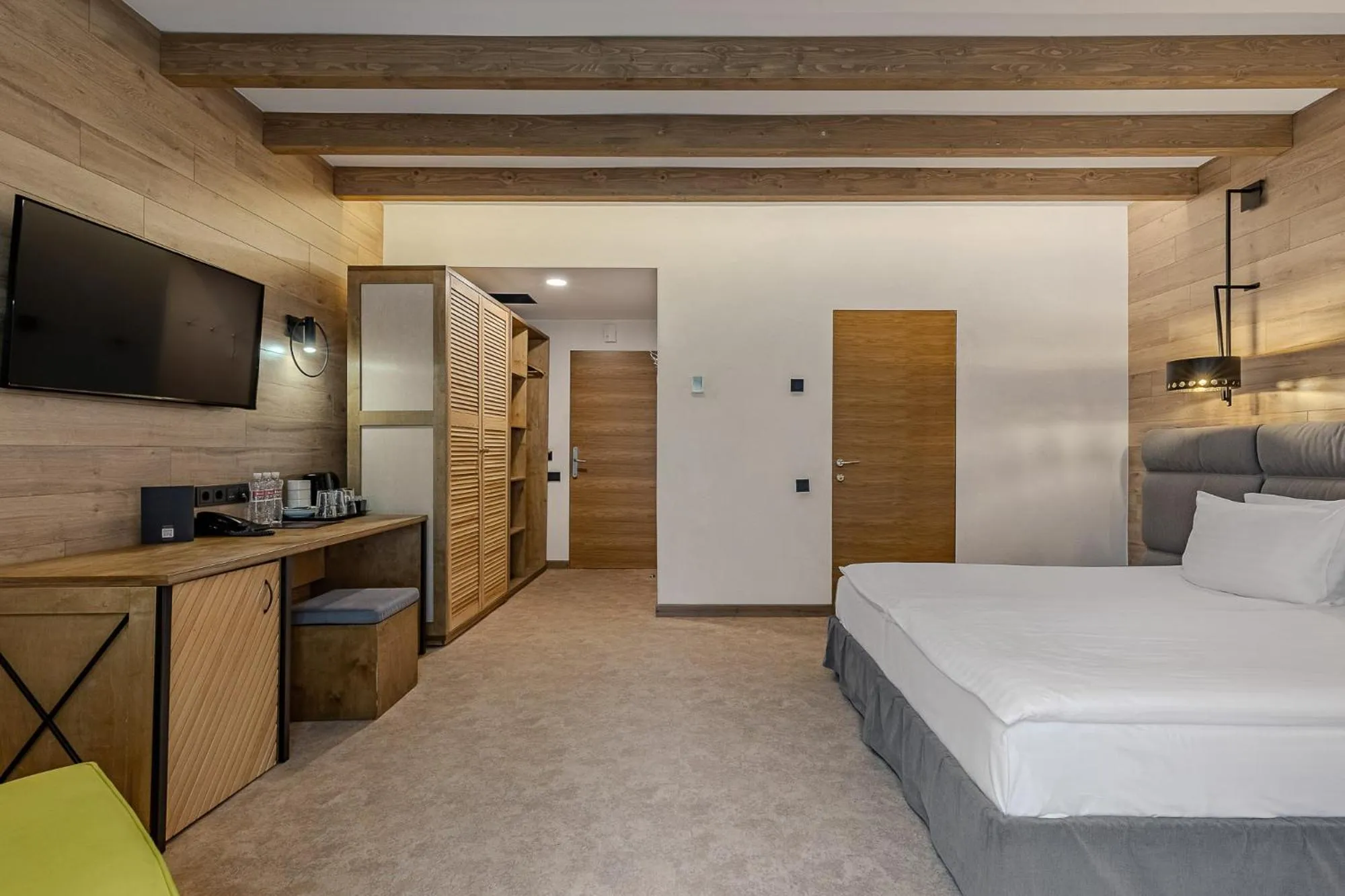 Bed in Bukovel Hotel