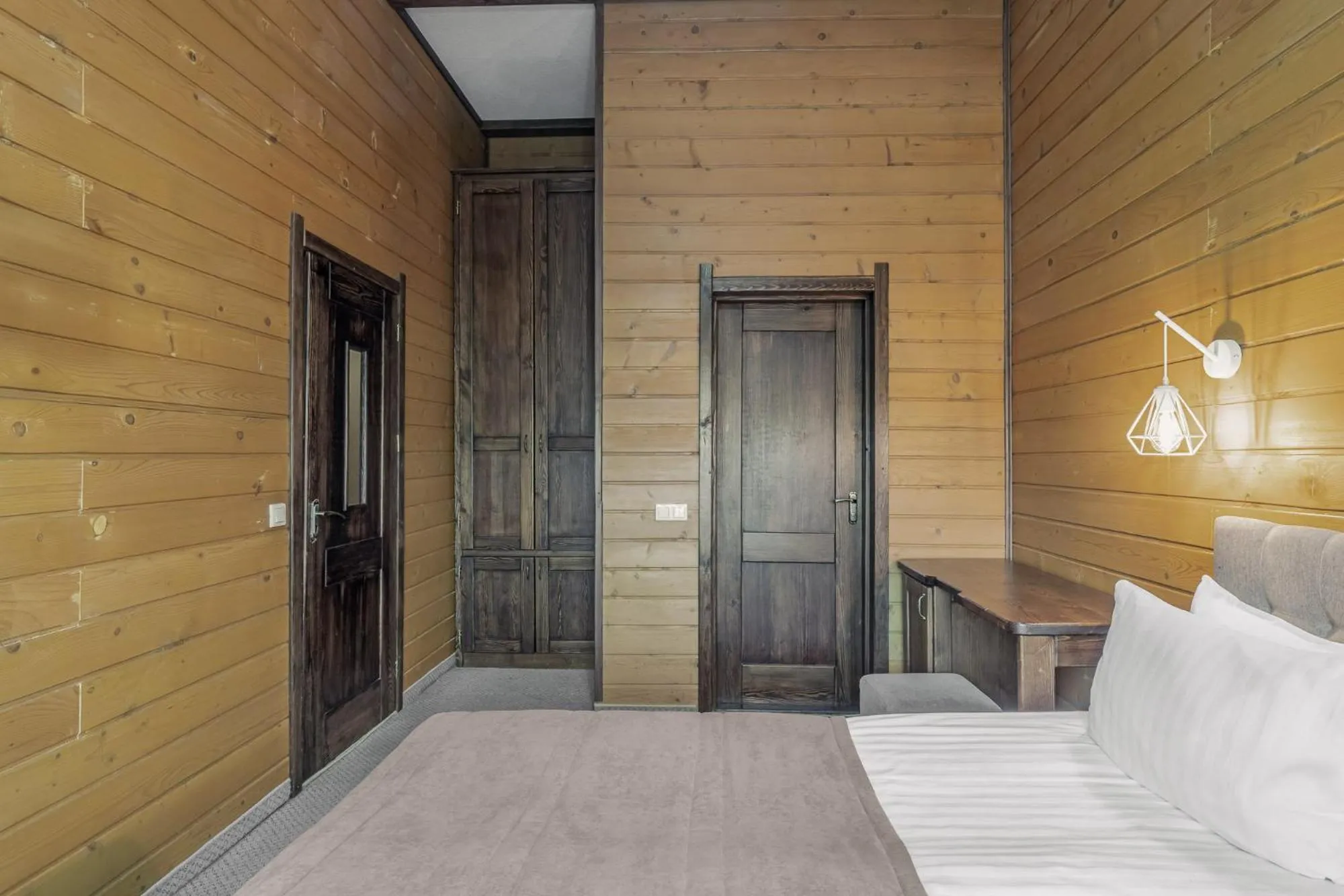 Bed in Bukovel Hotel