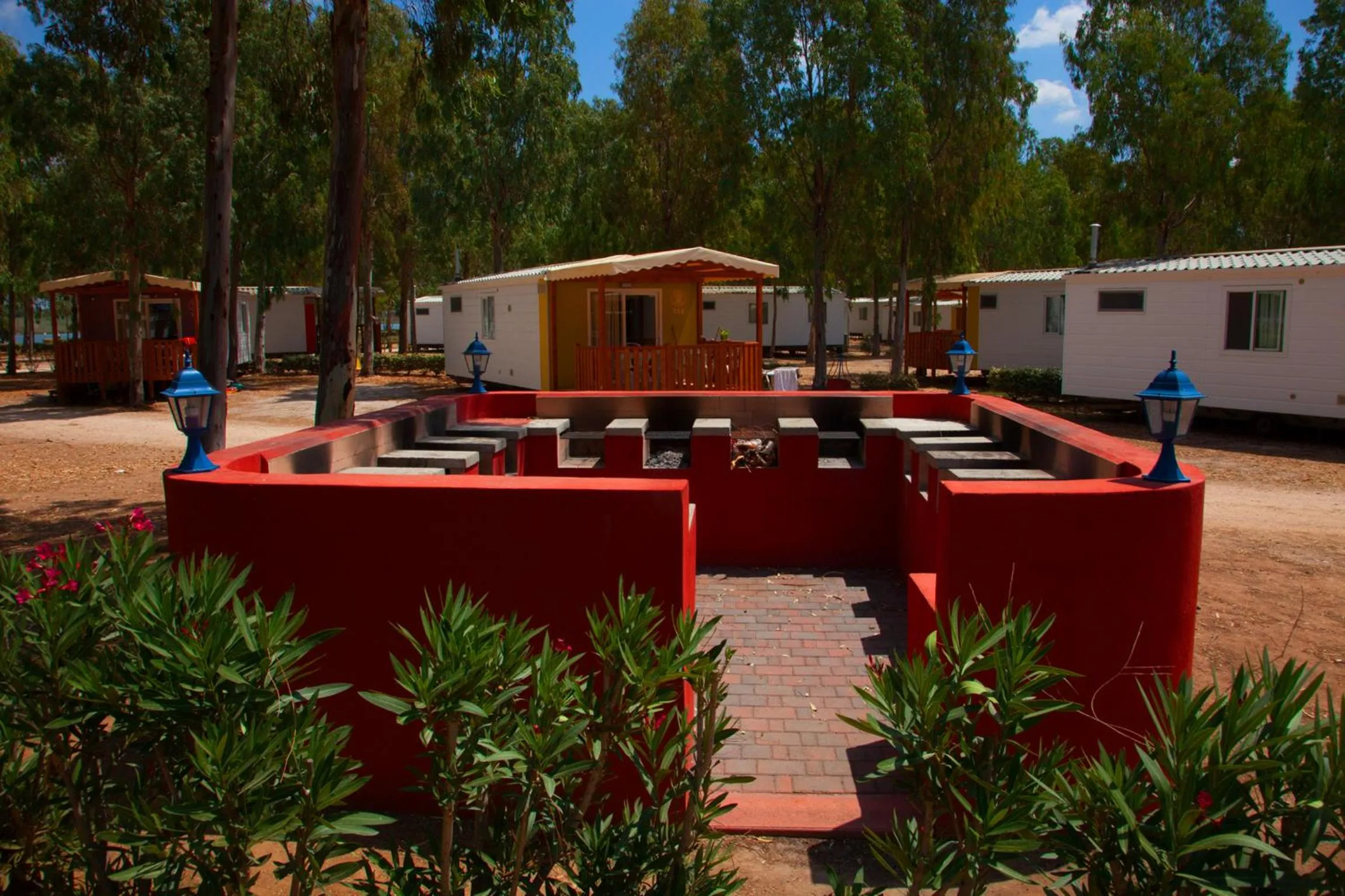 BBQ facilities in Camping Village Laguna Blu