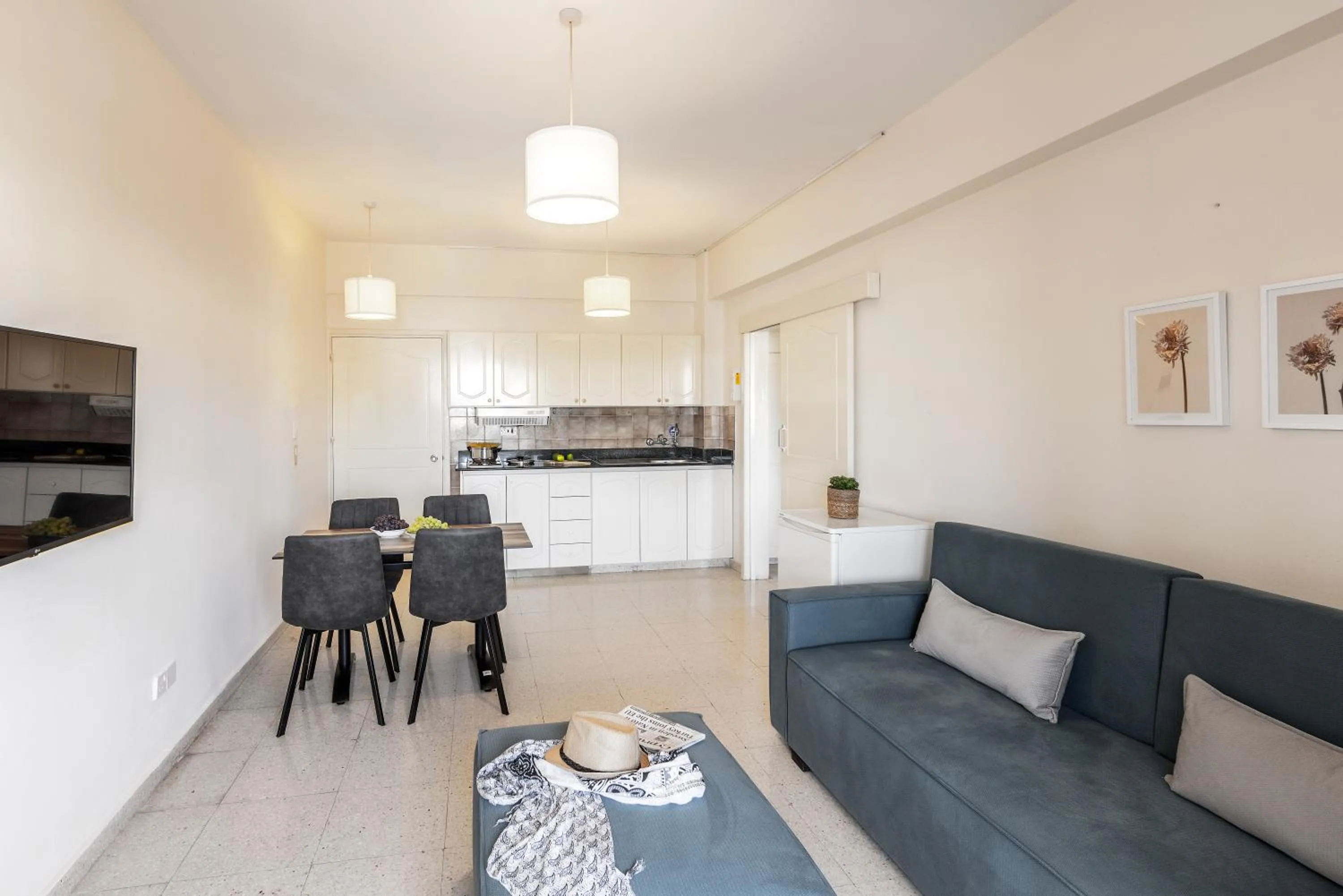 Living room in Stephanos Hotel Apartments