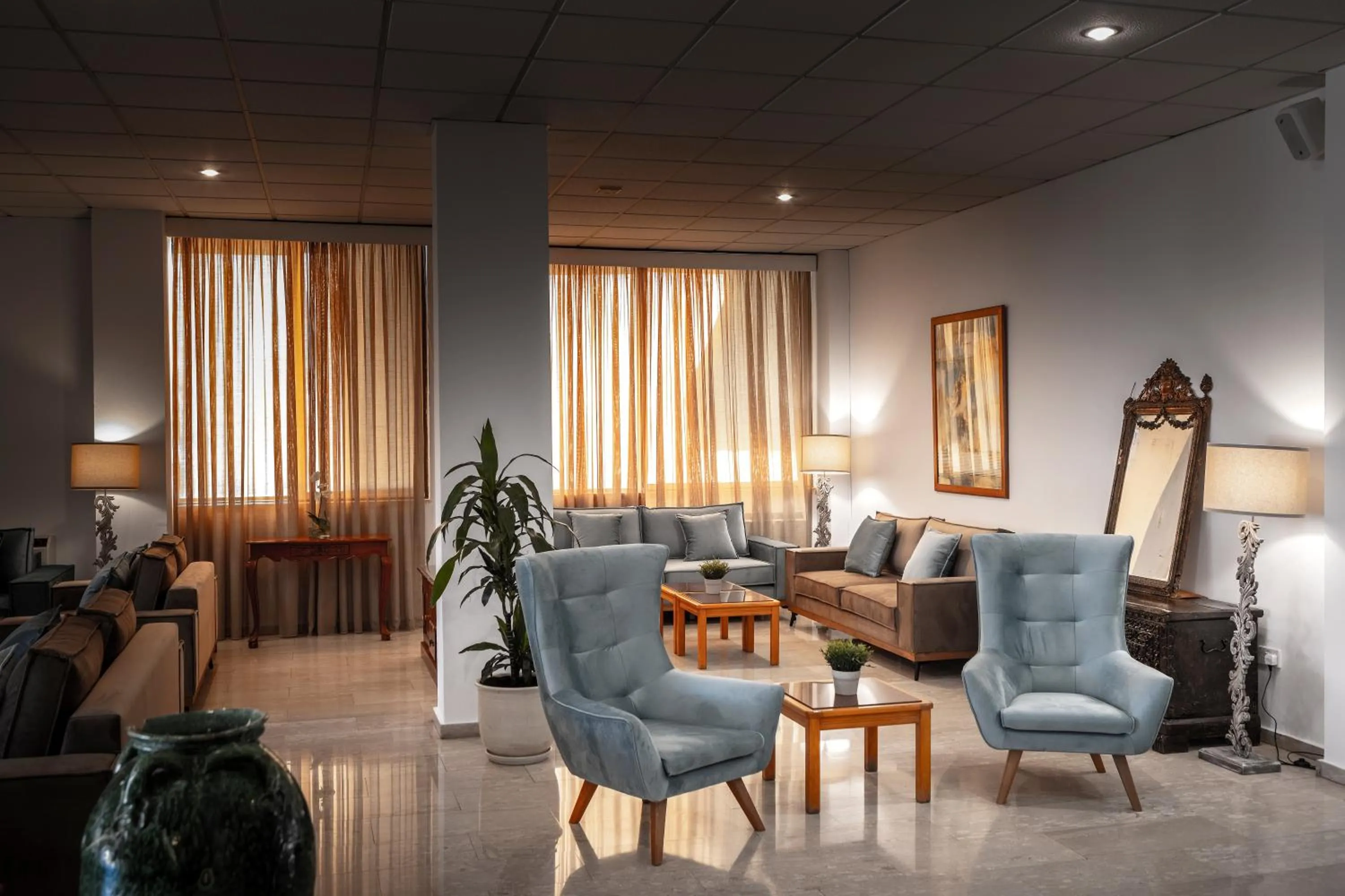 Lobby or reception in Stephanos Hotel Apartments