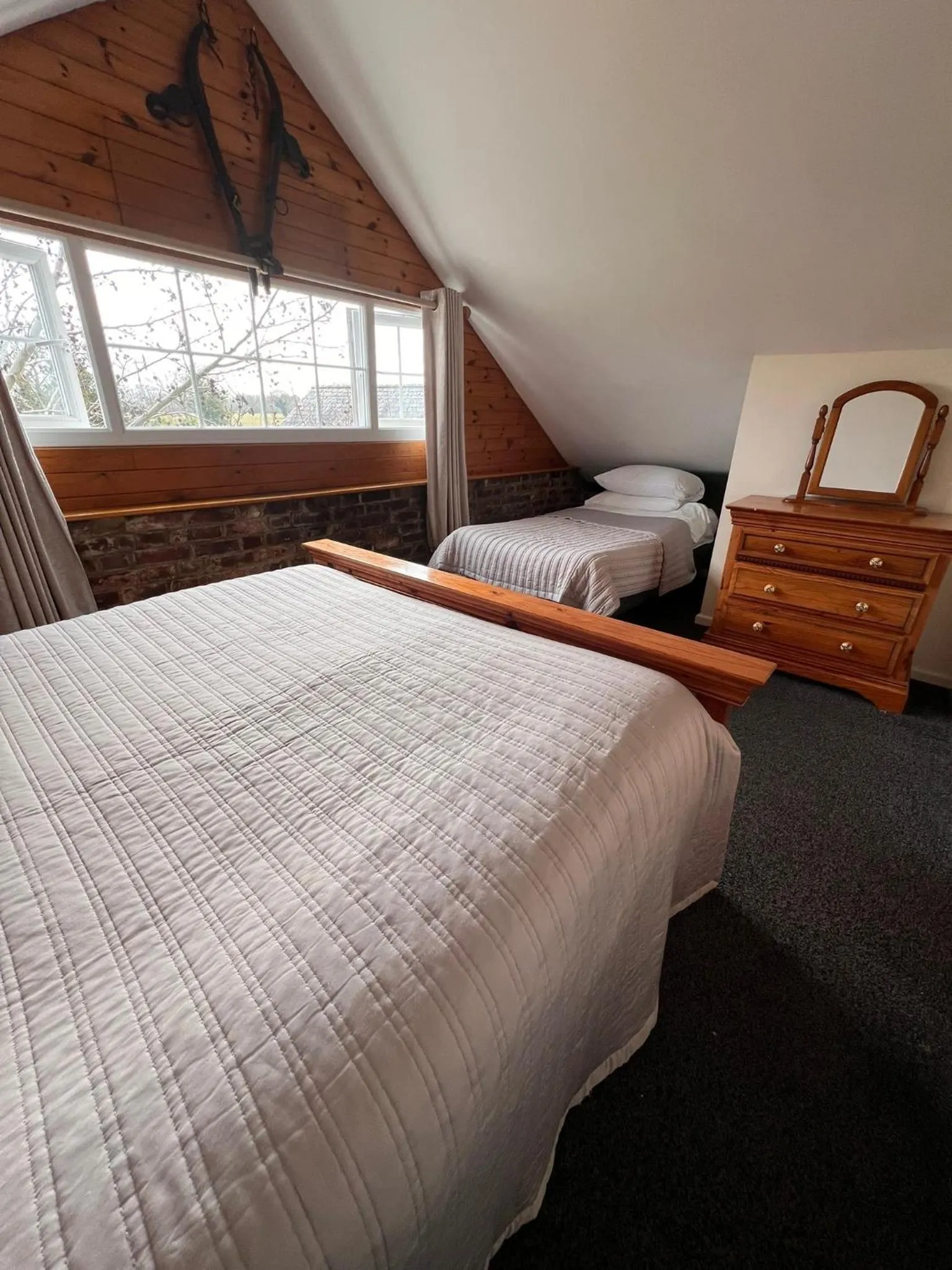 Bedroom, Bed in Hunston Mill Self Catering Dog Stay For Free
