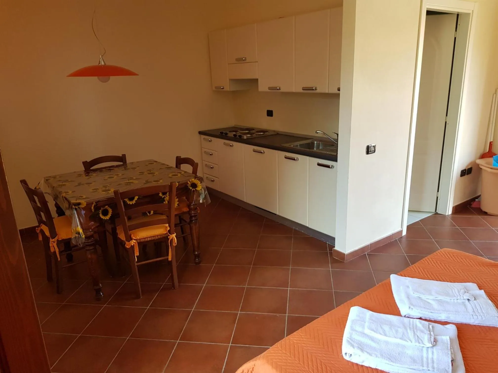 Kitchen or kitchenette in Villaggio Turistico Airone