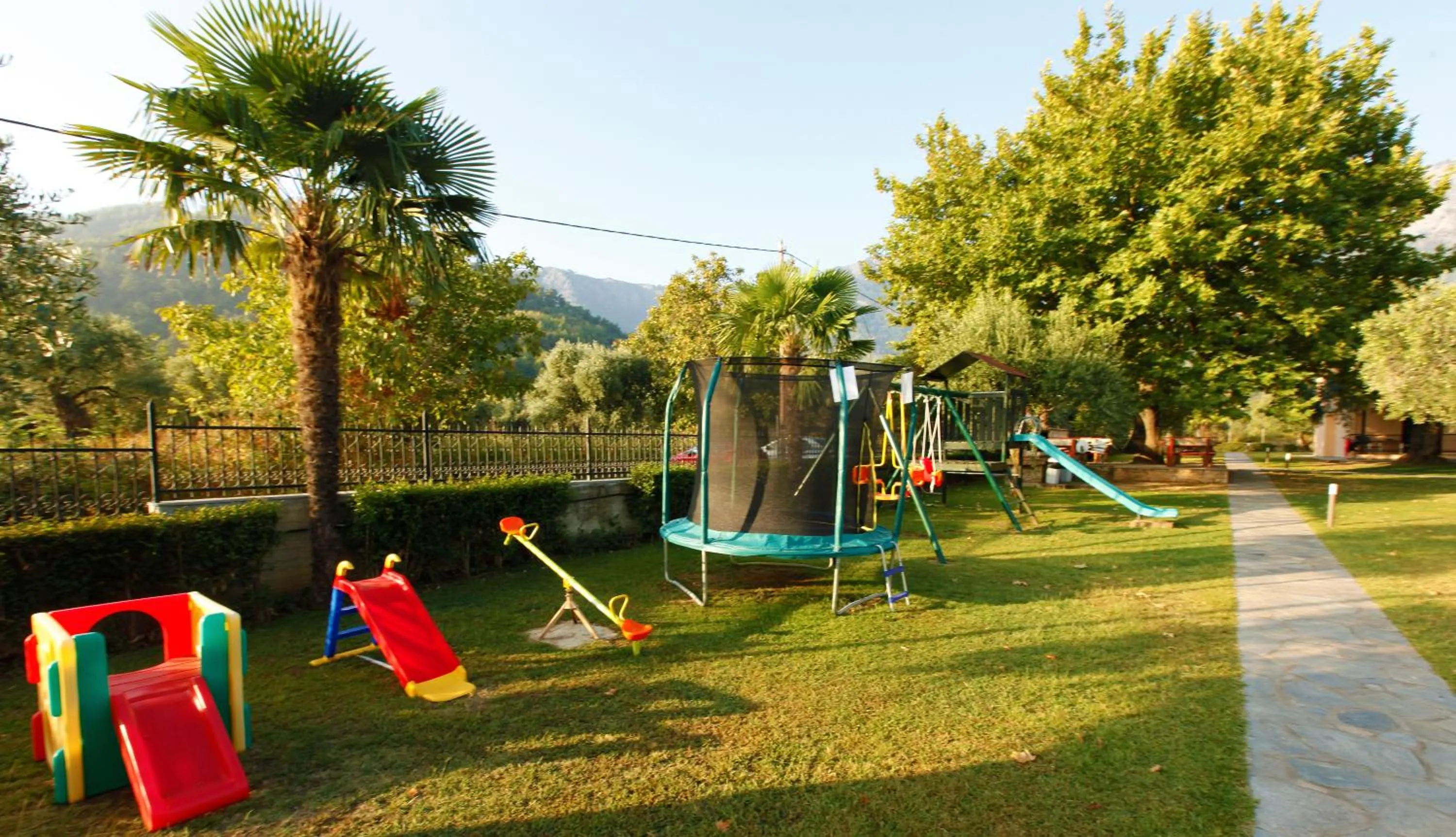 Children play ground in Ariadni Hotel Bungalows