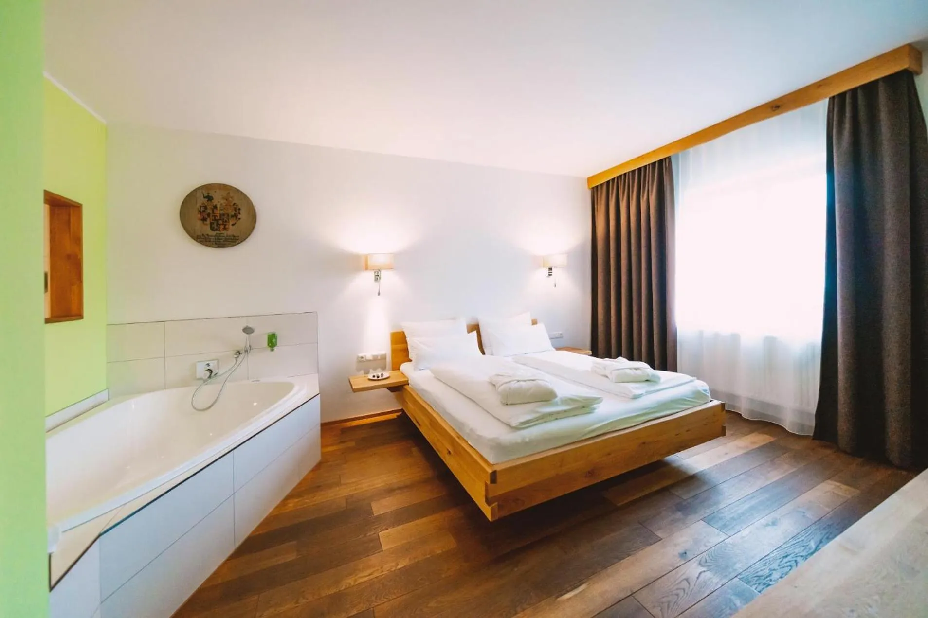 Bed in Aktivhotel Wildschütz