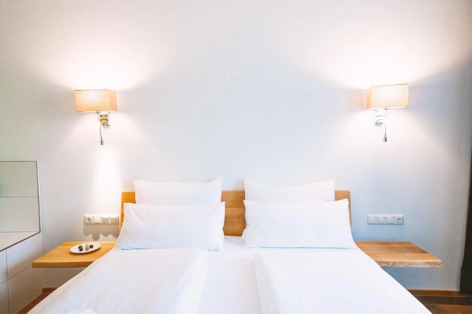 Bed in Aktivhotel Wildschütz