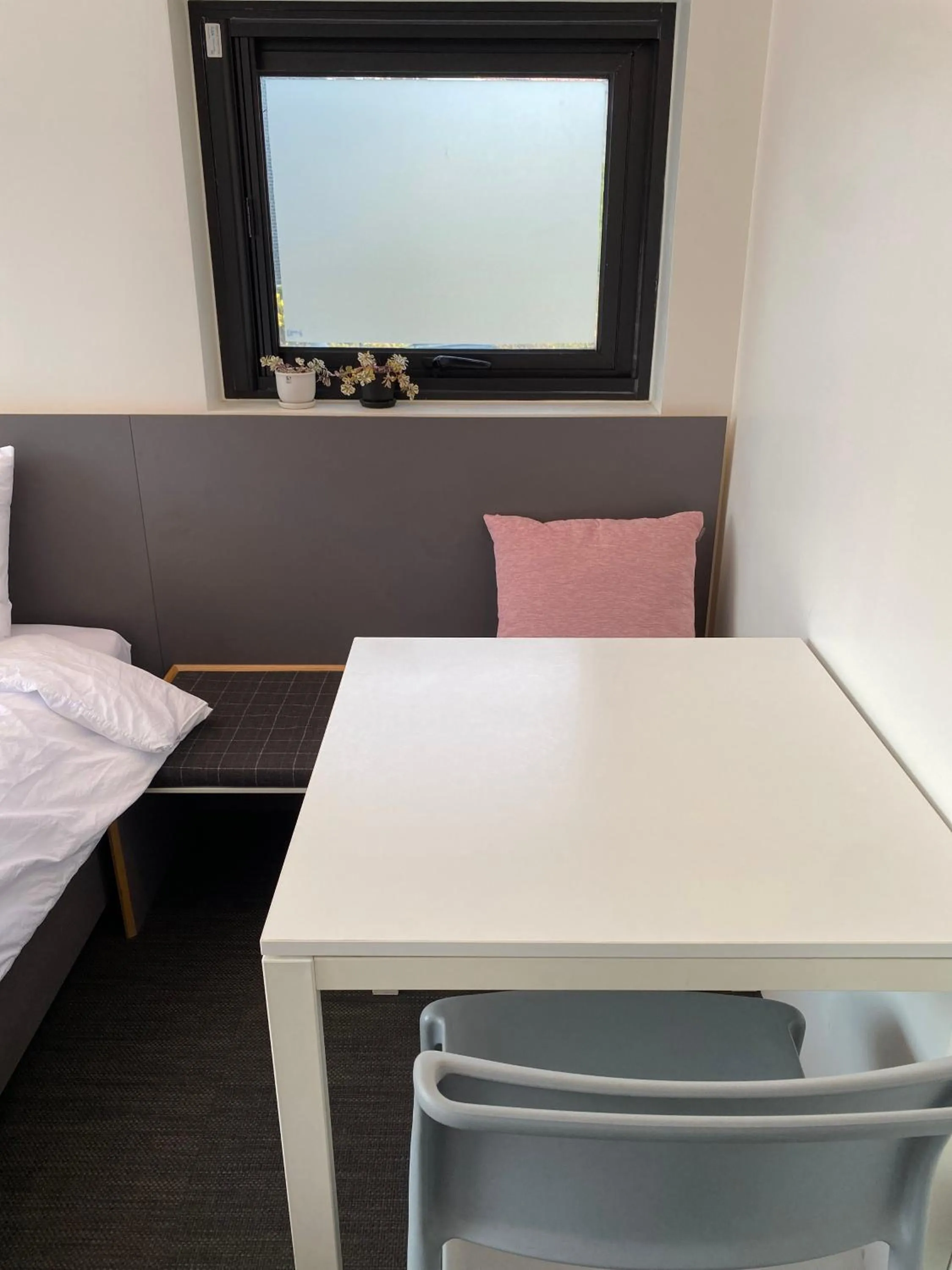 Seating area in Jeju Bricks Hotel