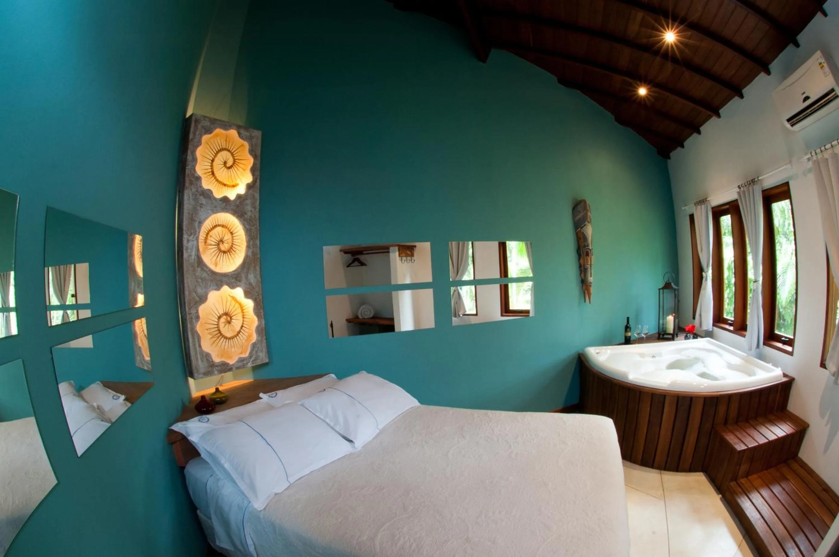 Bed in Recanto das Andorinhas Studios