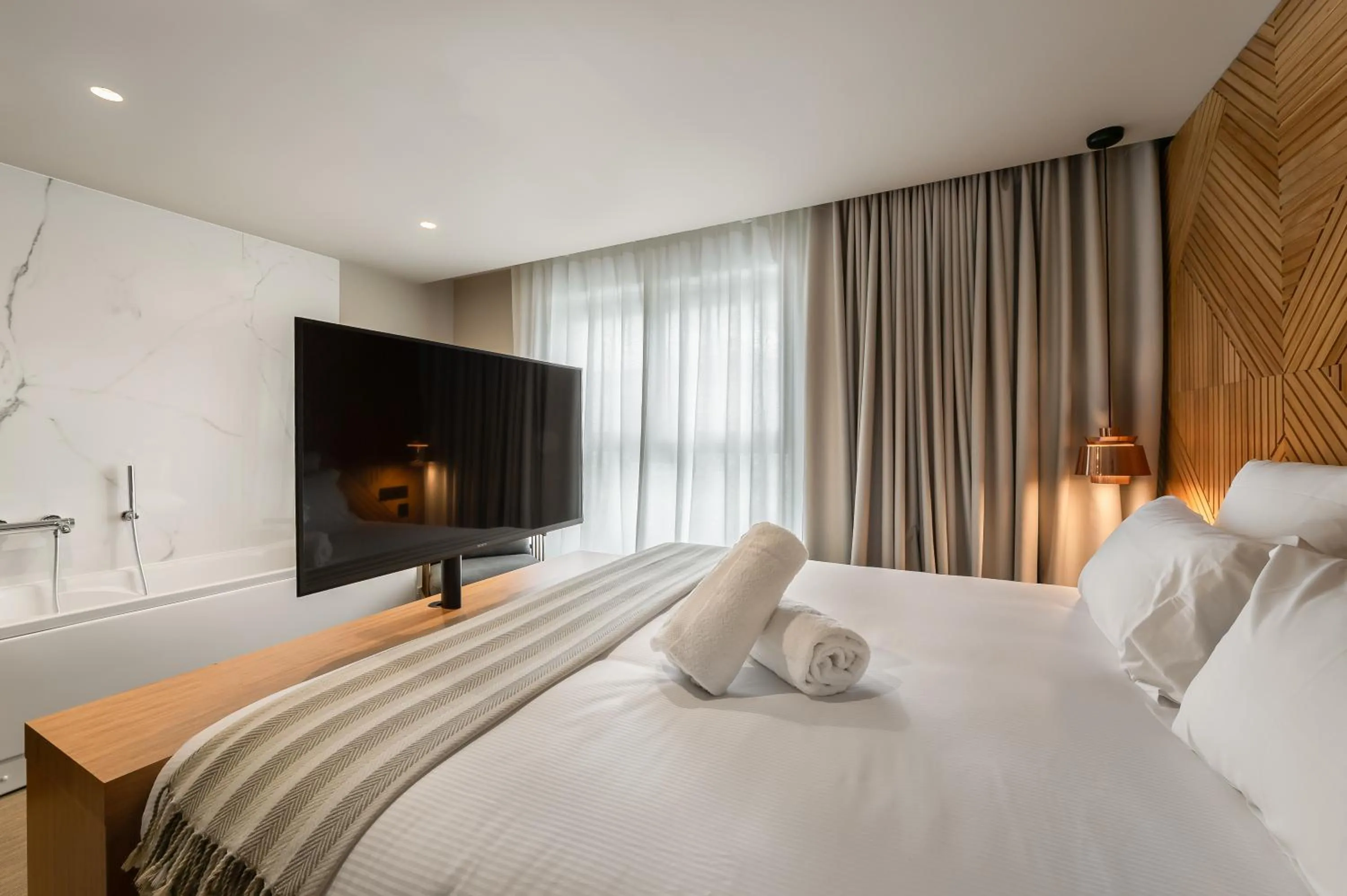 Bed in 9Hotel Paquis